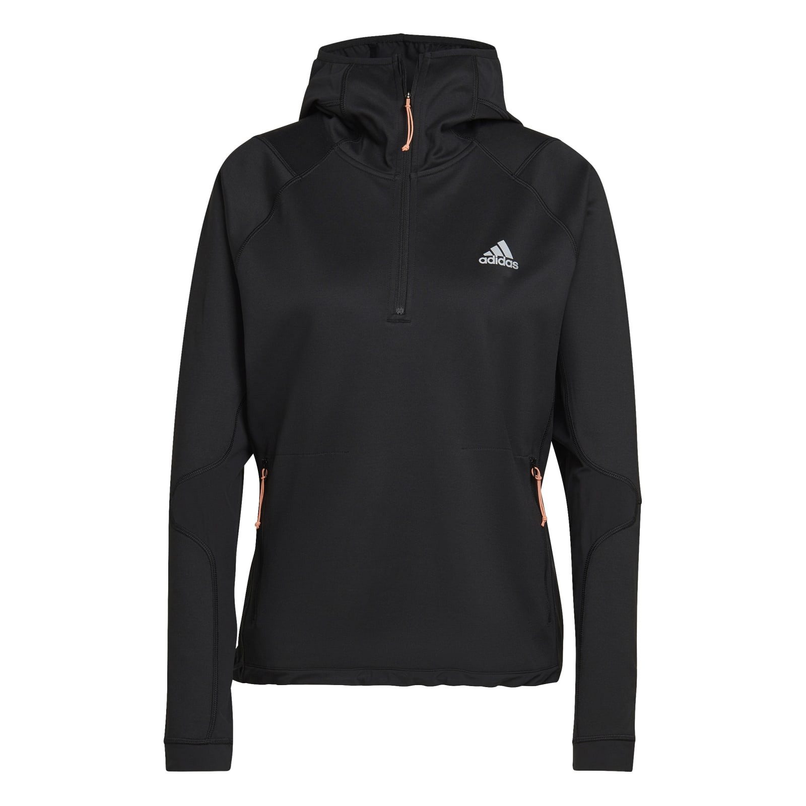 adidas Performance Langarmshirt Laufpullover Half-Zip X-City Cold.Rdy schwarz Damen