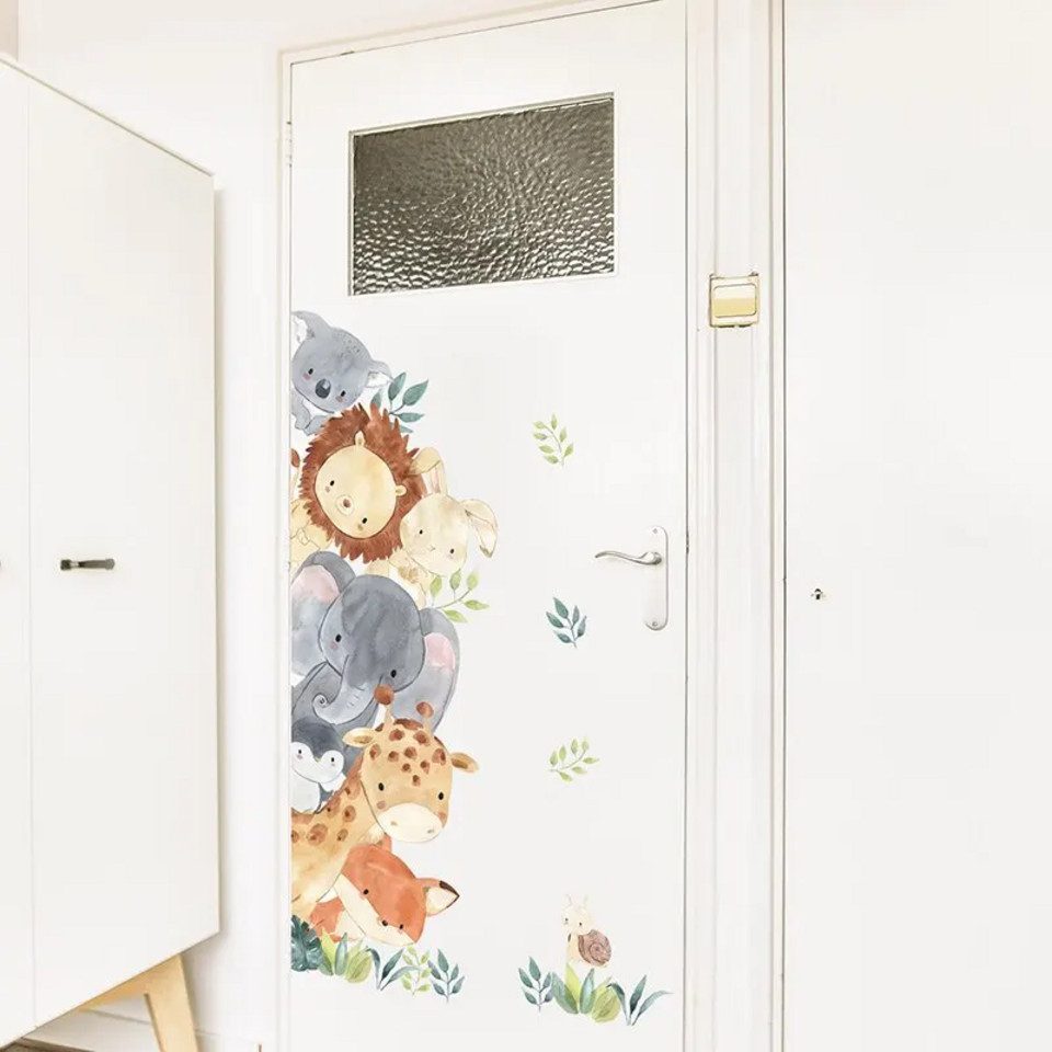 Montegoni Wandsticker Wandsticker Kinder Tier Wandsticker,Wandtattoo mit Waldtieren 93462 (Wandtattoo für Kinderzimmer, Peep Tiere Elefant Giraffe Kaninchen Wan – Bild 3 von 5
