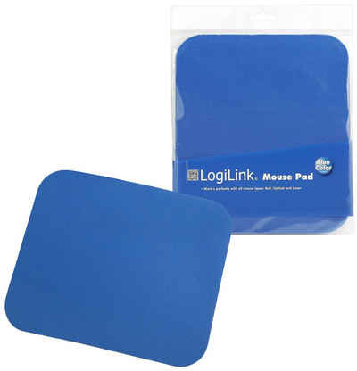 LogiLink LogiLink Mauspad 3x220x250mm blau Monitor-Halterung