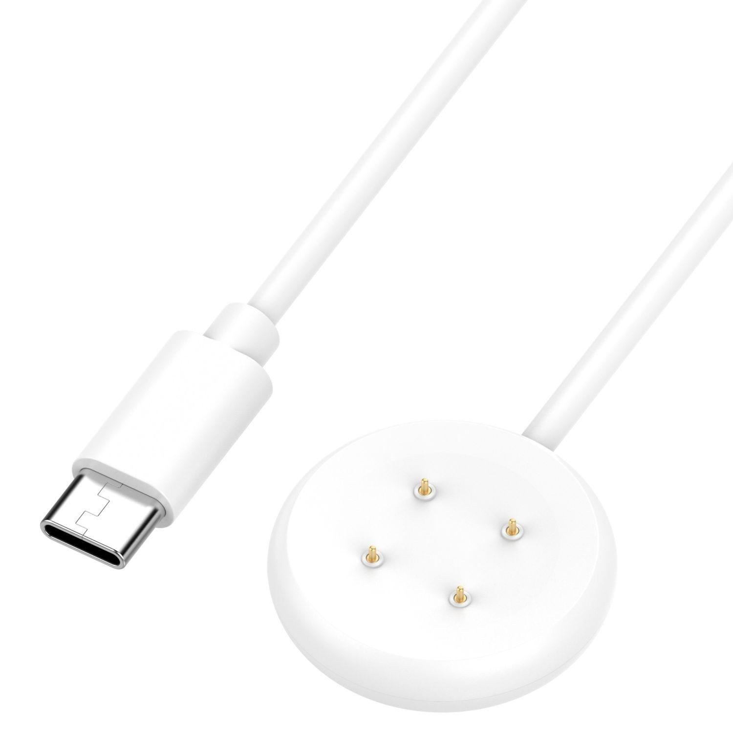 Wigento Für Google Pixel Watch 3 41 / 45mm USB-C Smart Watch Ladekabel 1 Meter Stromadapter