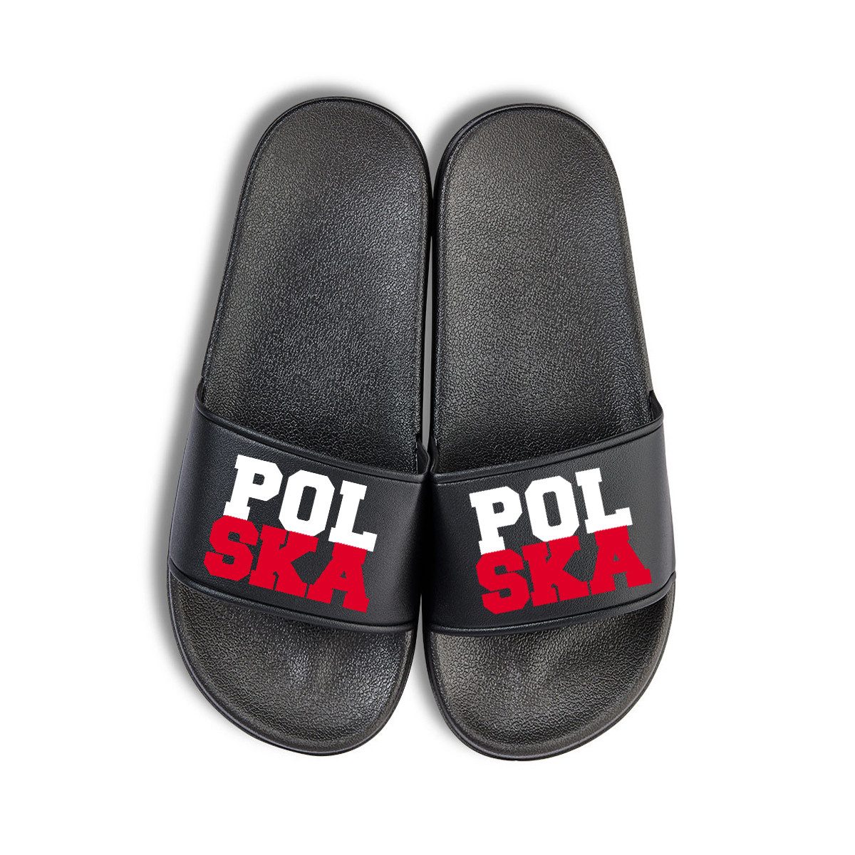 Polska Polen EM 2024 Unisex Badelatschen Flip Flops Badeschuh
