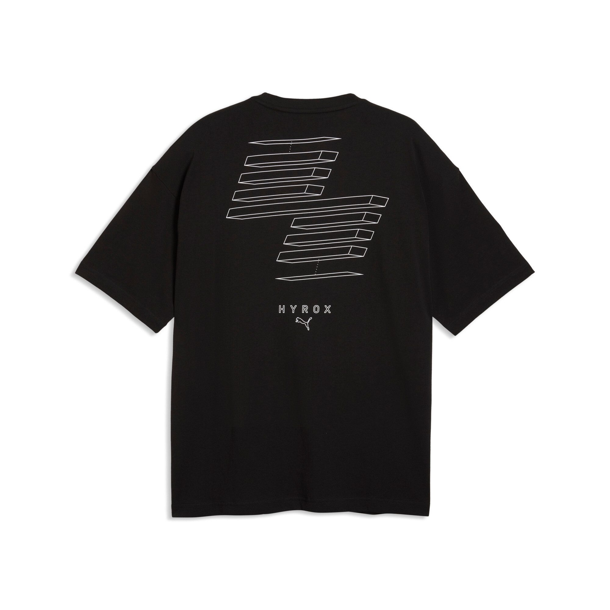 PUMA Trainingsshirt M X HYROX LIFESTYLE TEE regular fit, Kurzarm, Rundhalsausschnitt, für Fitness-Workout – Bild 5 von 5