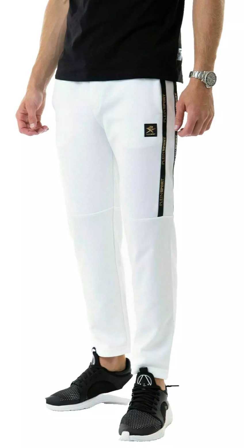 PHILIPP PLEIN Jogginghose Lounge Hose Mit Logo Tape Streifen Slim Fit Verst günstig online kaufen