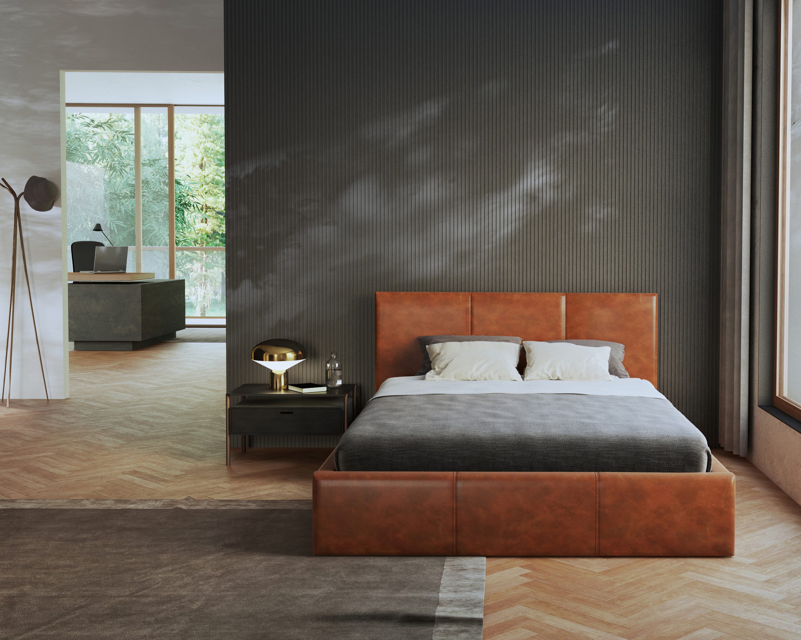 thematys Polsterbett mit Bettkasten 120x200, 140x200, 160x200, 180x200cm (MADE IN EU - mit hochwertigem Velours Bezug, Bettrahmen, Bett, Optional mit Matratze bestellbar, mit großen gepolsterten Kopfteil, mit Bettkasten zum aufklappen), Metallrahmen mit Lattenrost, hydraulische Klappfunktion für Stauraum