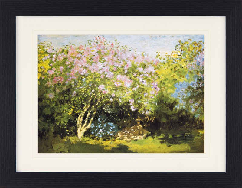 1art1 Bild mit Rahmen Claude Monet - Blühender Flieder In Der Sonne, 1873