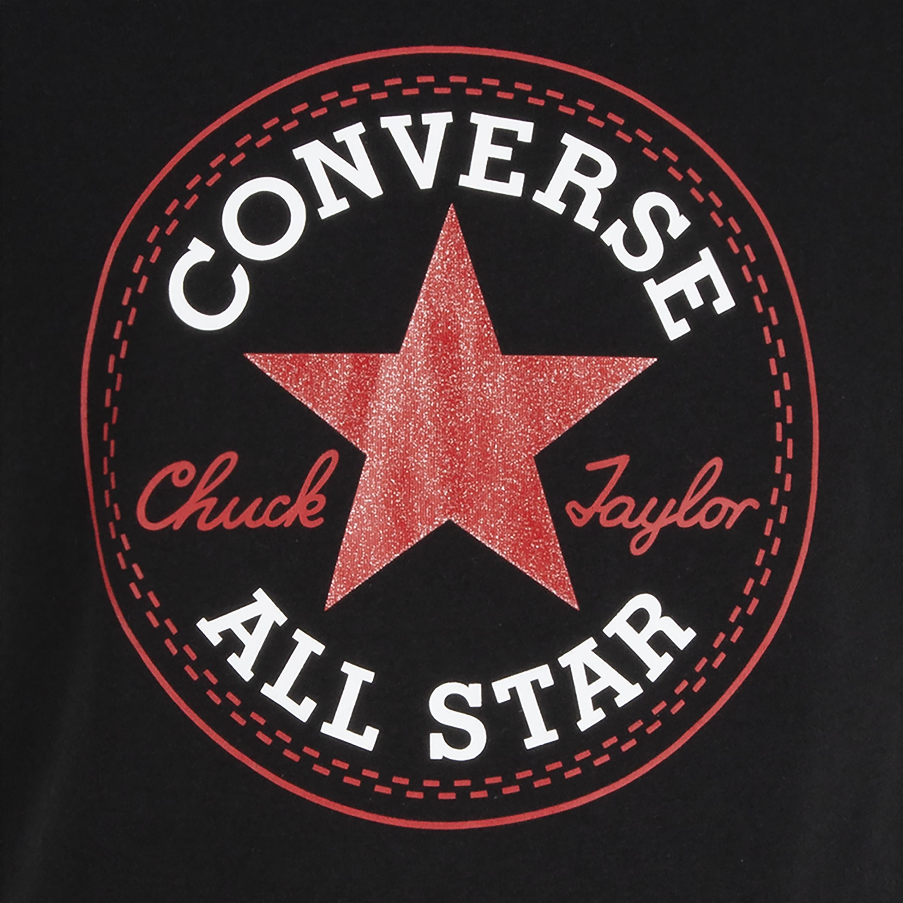 Converse T-Shirt CNVG TIMELS CHUCK PATCH TEE für Kinder, sportlicher Stil, Rundhalsausschnitt