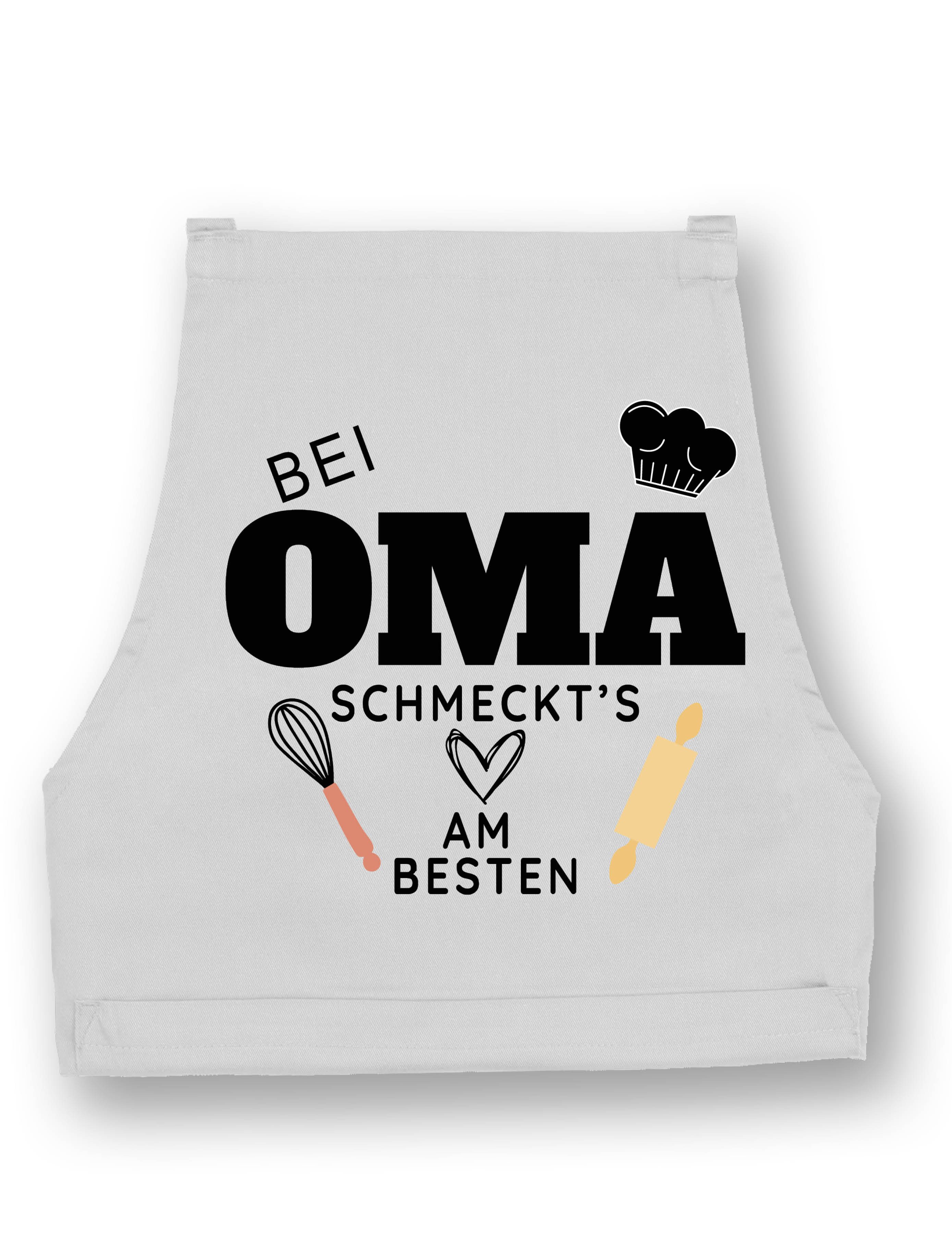 Youth Designz Grillschürze Damen Schürze "Bei Oma schmeckt es am Besten" Print Kochschürze, mit lustigem Spruch & Logo Aufdruck