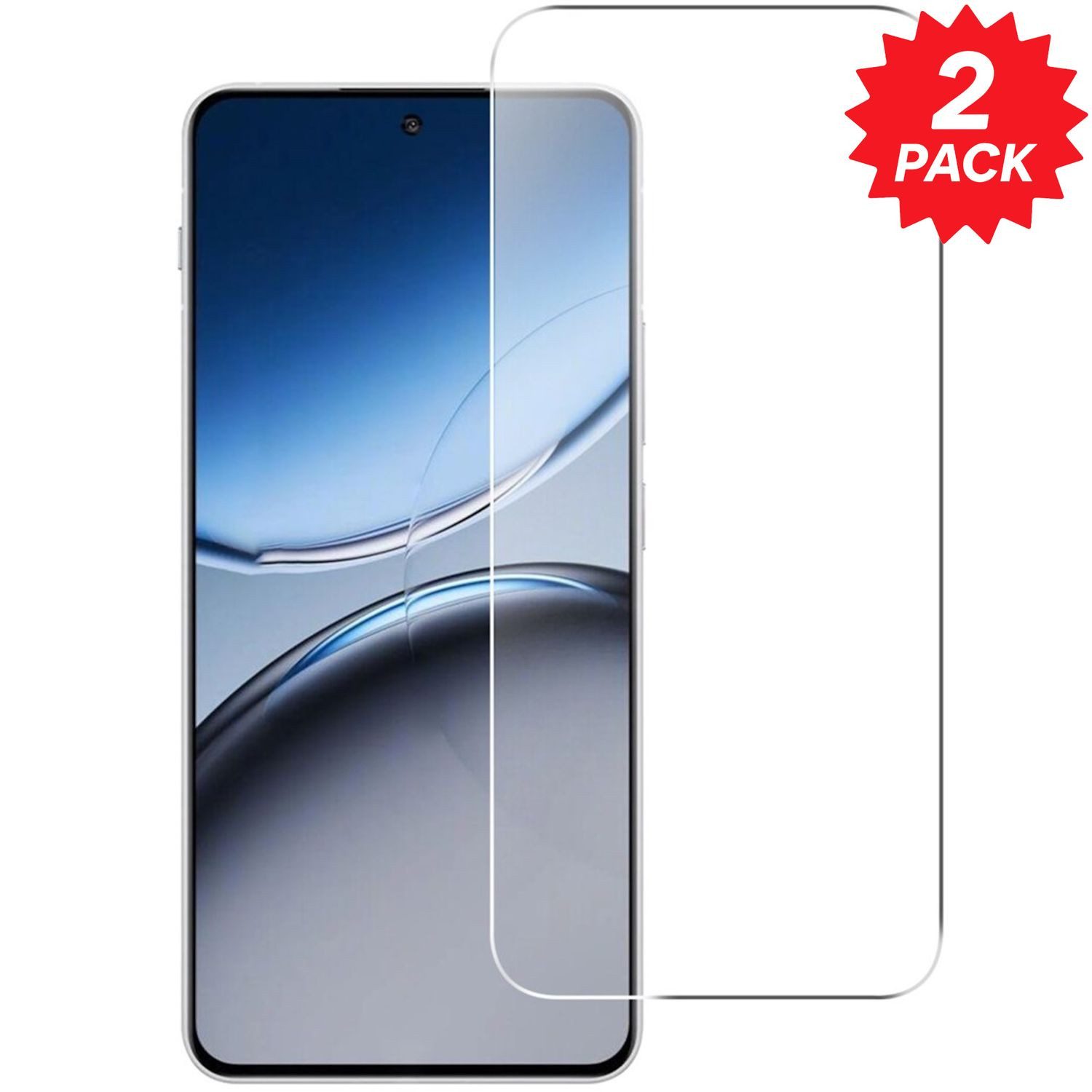 Wigento Handyhülle Für OnePlus Nord 5 2x 2.5D 9H Tempered Hart Glas Display Schutz Folie, Spar Set 0,26mm 9H 2.5D Hart Glas Folie, hoher Schutz