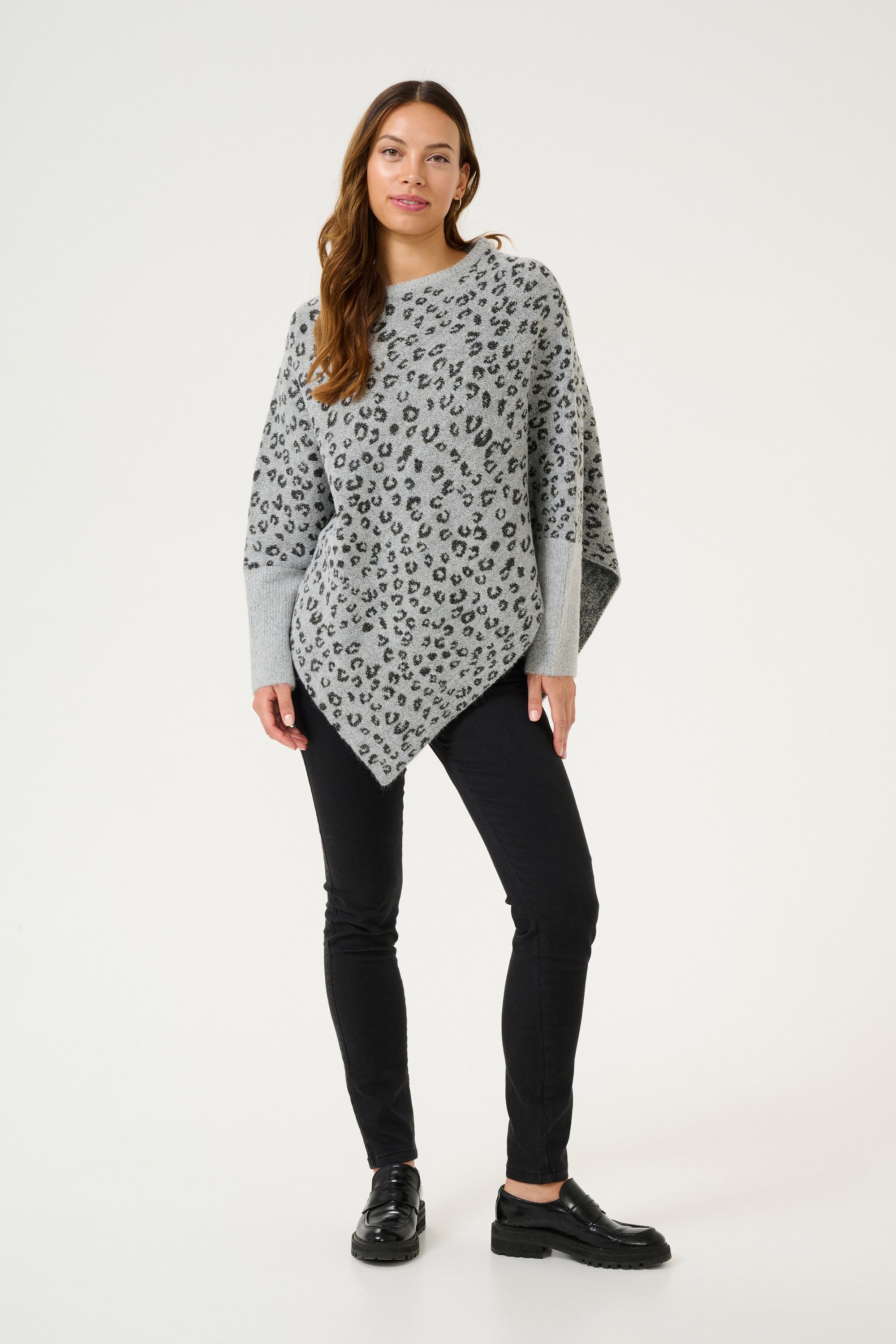 KAFFE Strickponcho Poncho KAmolly