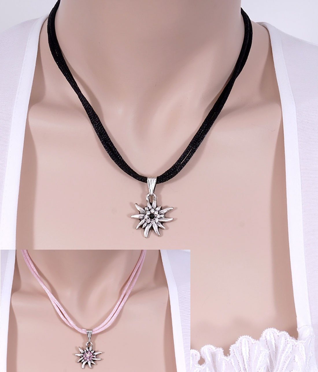 Moschen-Bayern Kette mit Anhänger Trachtenschmuck Kette günstig online kaufen