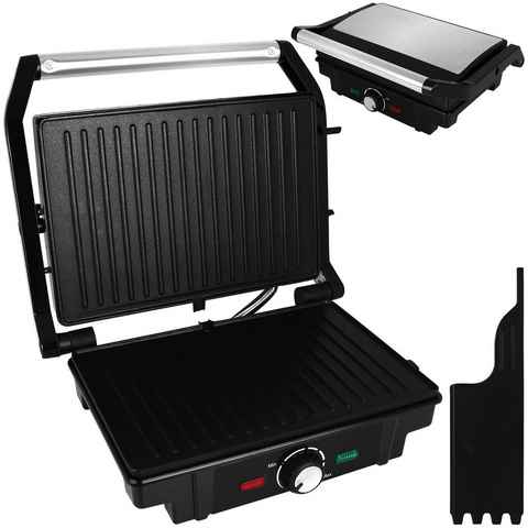 Hatex Kontaktgrill 1600W, Toaster Sandwichmaker Elektro Griller Sandwich Toaster