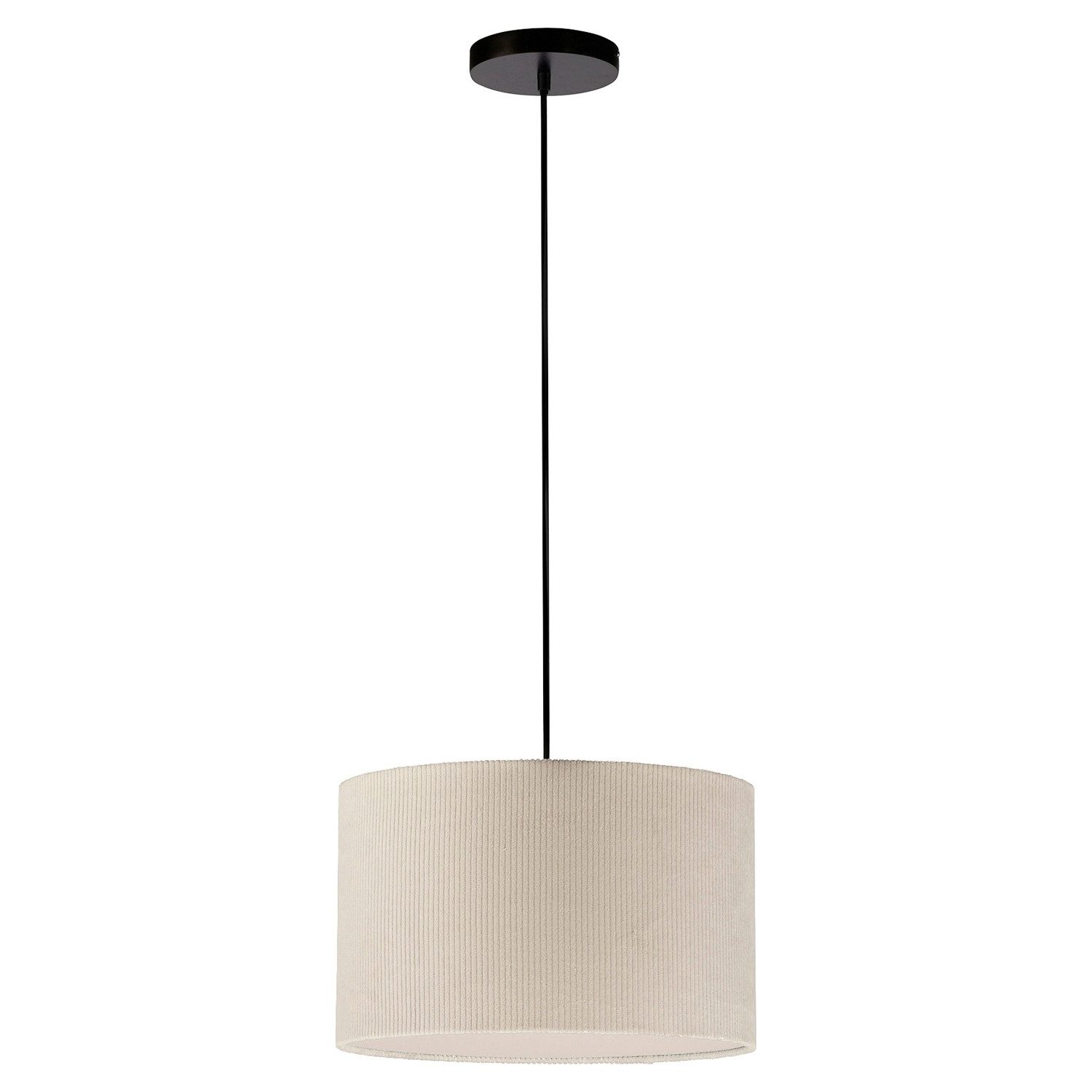 JUST LIGHT Pendelleuchte DURO, Ø 35 x H 120 cm cm, Beige, Schwarz, ohne Leu günstig online kaufen