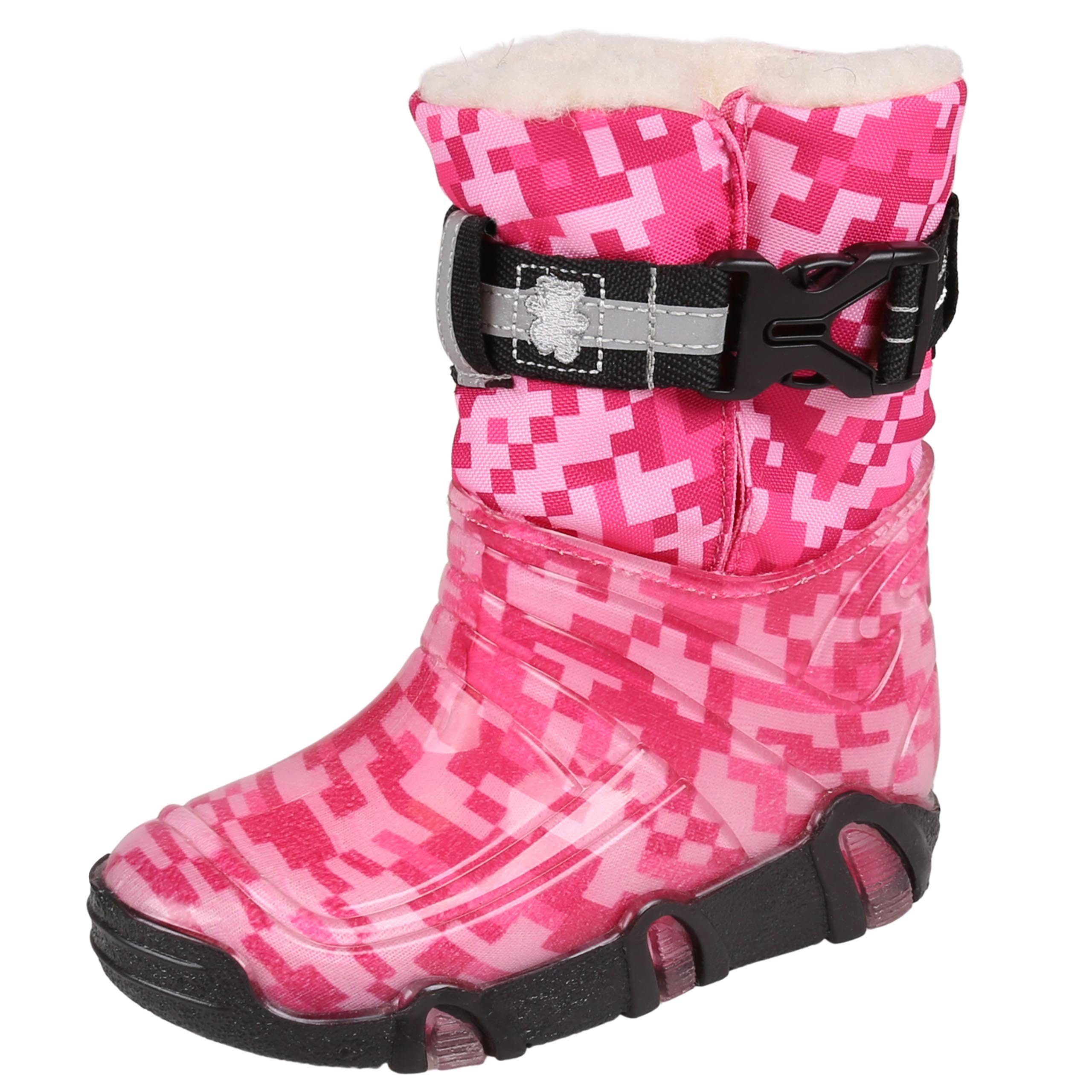 Sarcia.eu Pinke Winterstiefel für Mädchen mit Rückstrahler, warm, bequem ZETPOL Stiefel