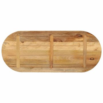 vidaXL Esstisch Tischplatte 100x50x3,8 cm Oval Raues Massives Mangoholz