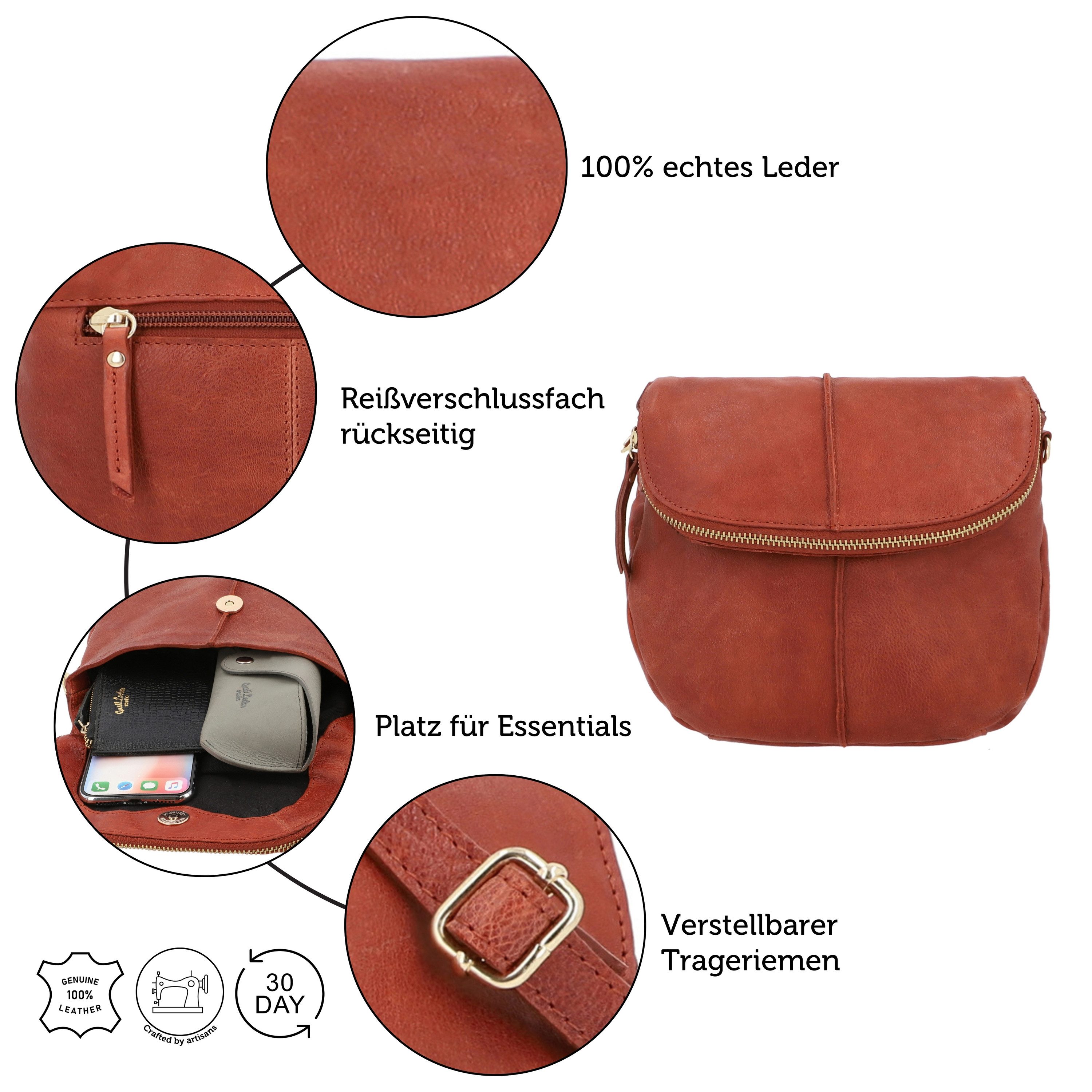 Gusti Leder Umhängetasche Gusti Leder Umhängetasche Iselin (1-tlg)