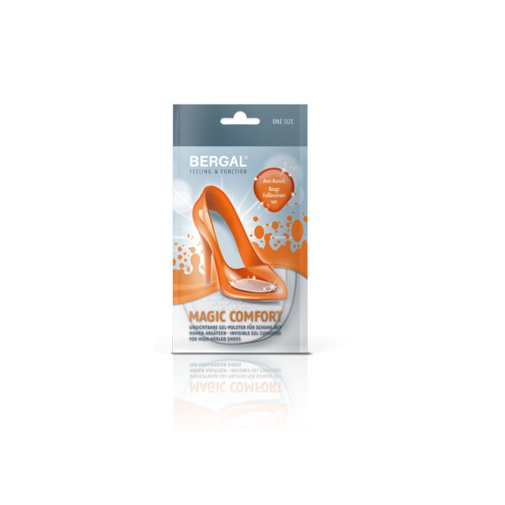 Bergal Einlegesohlen Gel Polster Magic Comfort Gelpolster für Schuhe mit hohen Absätzen