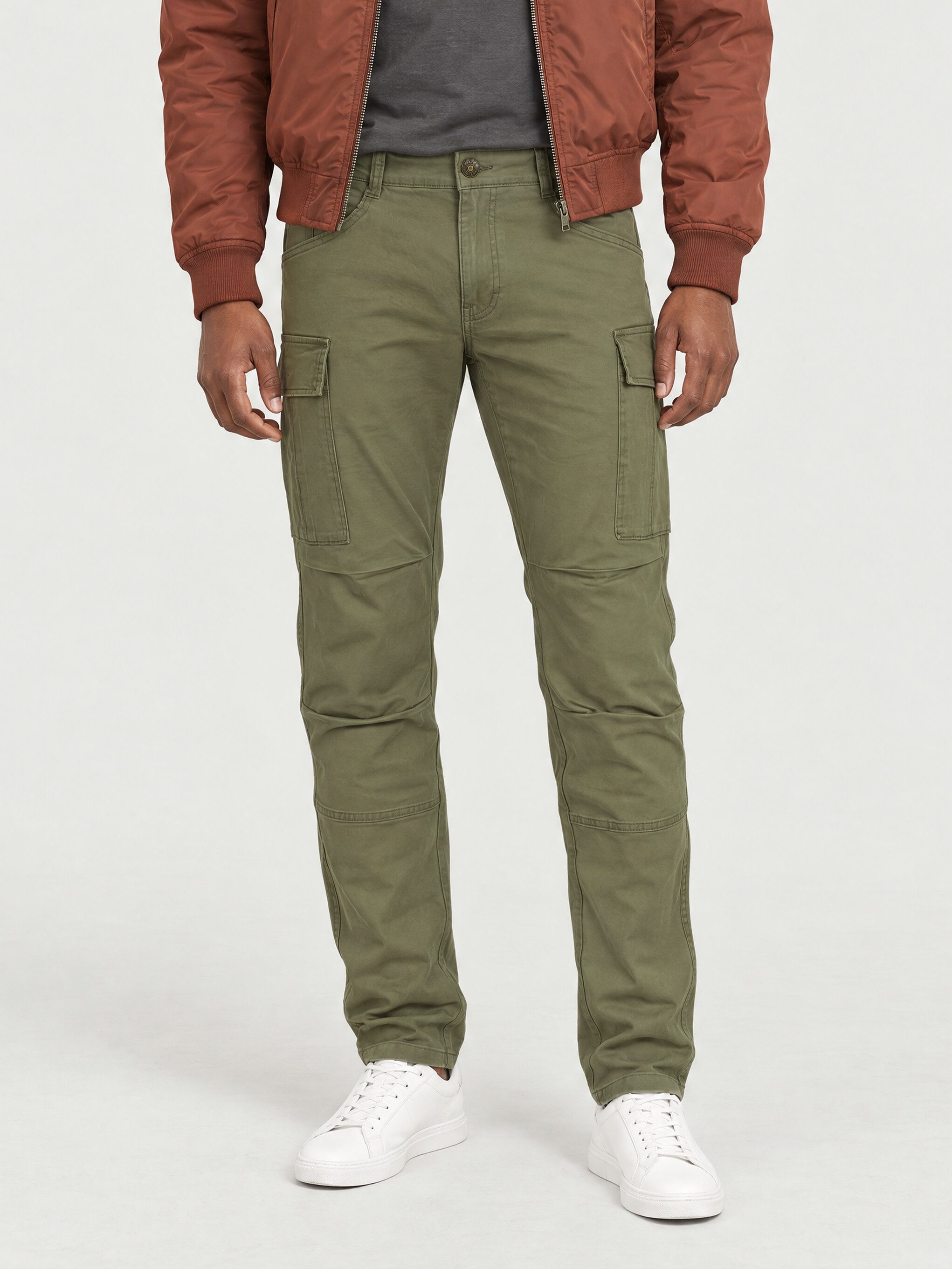 Yazubi Cargohose elegante Cargo Chino mit Stretch Slim Fit Herren Hosen für Männer, Cargohosen & Cargopants, 7 Taschen