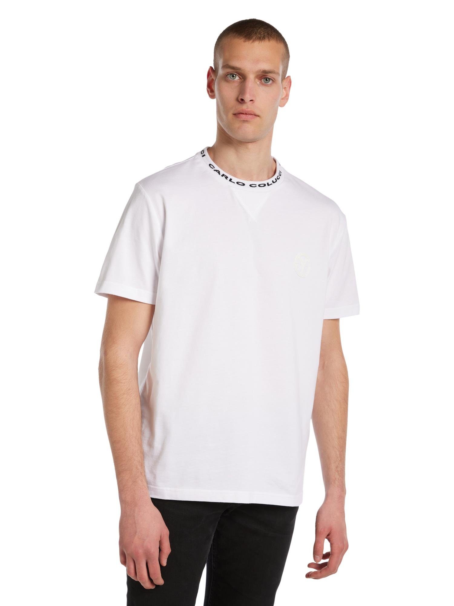D'Addante T-Shirt CARLO COLUCCI Weiß