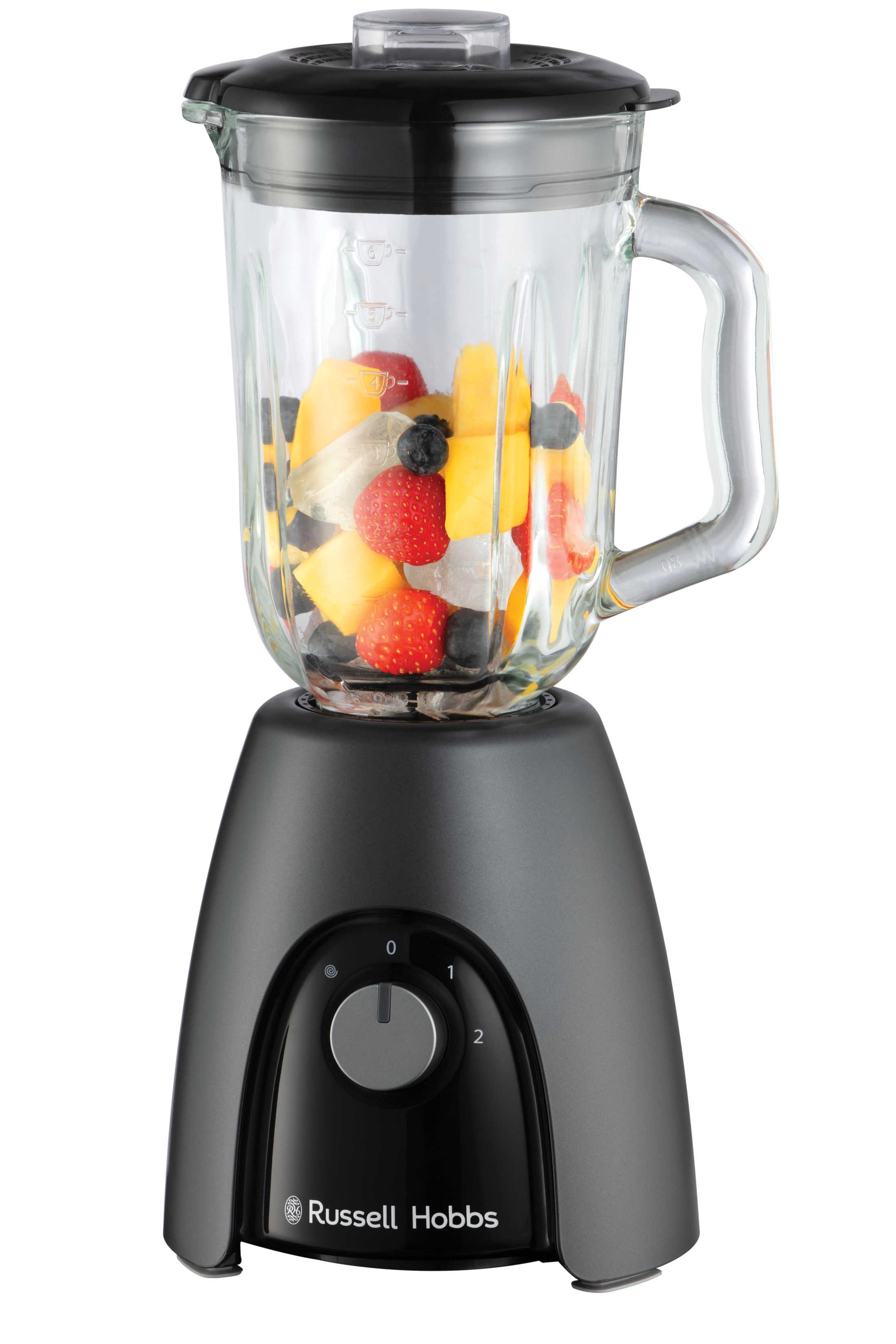 Standmixer RUSSELL HOBBS Mixer Blender 27121-56 Matte Charcoal 2 Stufen 650 Watt