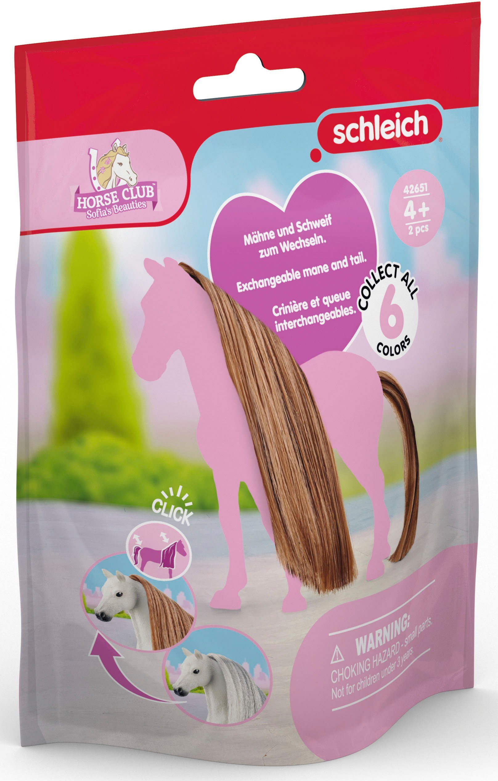 Schleich® Spielfigur HORSE CLUB, Sofia's Beauties, Haare für Beauty Horses, Choco (42651), Zubehör für die Schleich Beauty Horses