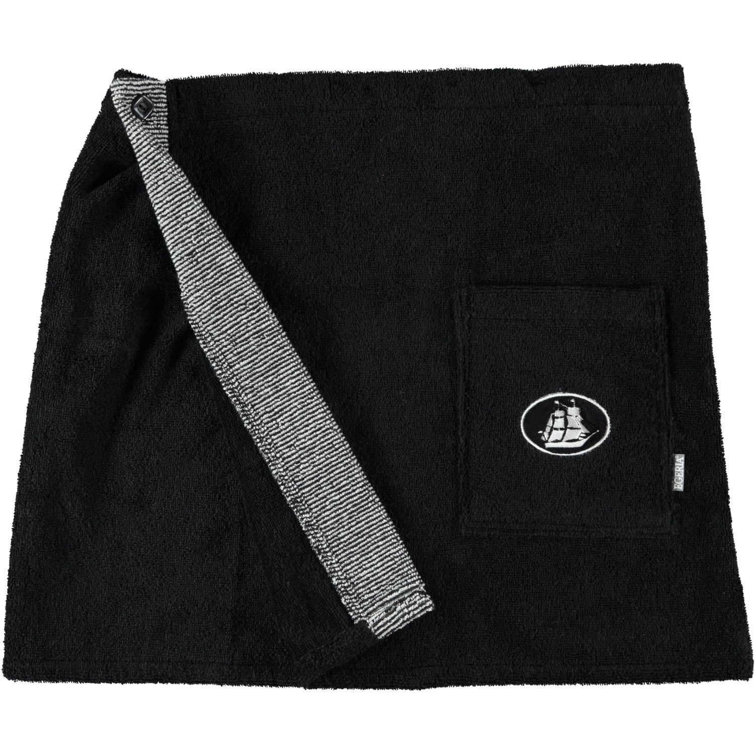 Kilt 100% Baumwolle Egeria Black&White Frottier,