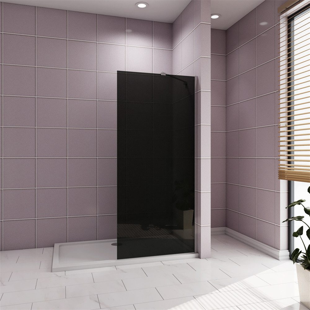 Duschwand Duschwand Walk in dusche ESG Rauchglas Sicherheitsglas Duschkabine