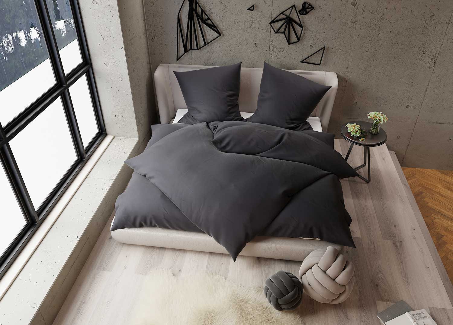 BETTWAESCHE-MIT-STIL Bettwäsche TENCEL™ Lyocell Bettwäsche uni günstig online kaufen