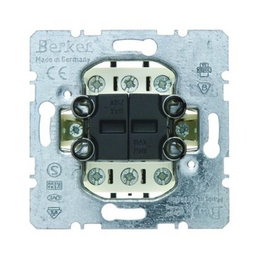 Berker Schalter, Wechselschalter-Einsatz ohne Beleuchtung Unterputz IP20 2