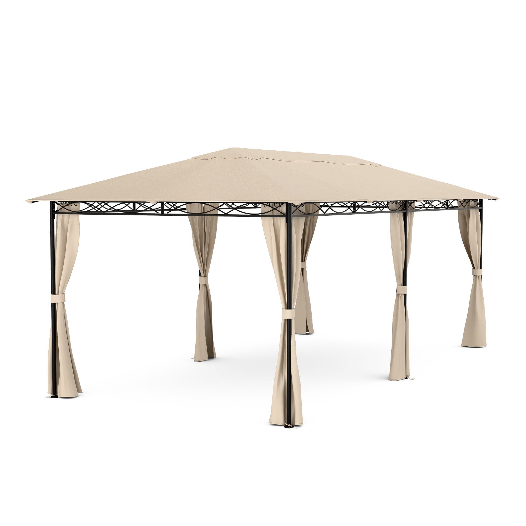 blumfeldt Pavillon Mondo, (Set), Pergola 3x6m pulverbeschichtet wetterfest Garten