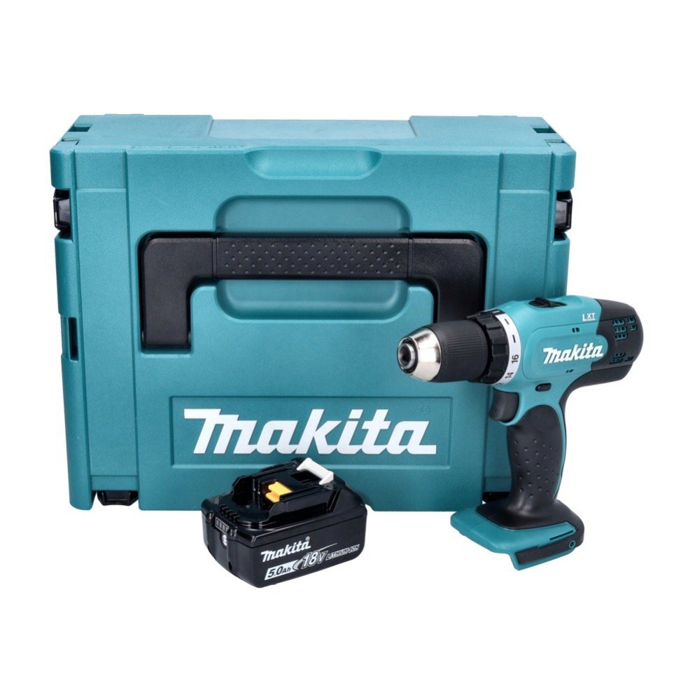 Thumbnail - Makita Akku-Schrauber DDF 453 T1J Akku Bohrschrauber 18 V 42 Nm + 1x Akku 5,0 Ah + Makpac -