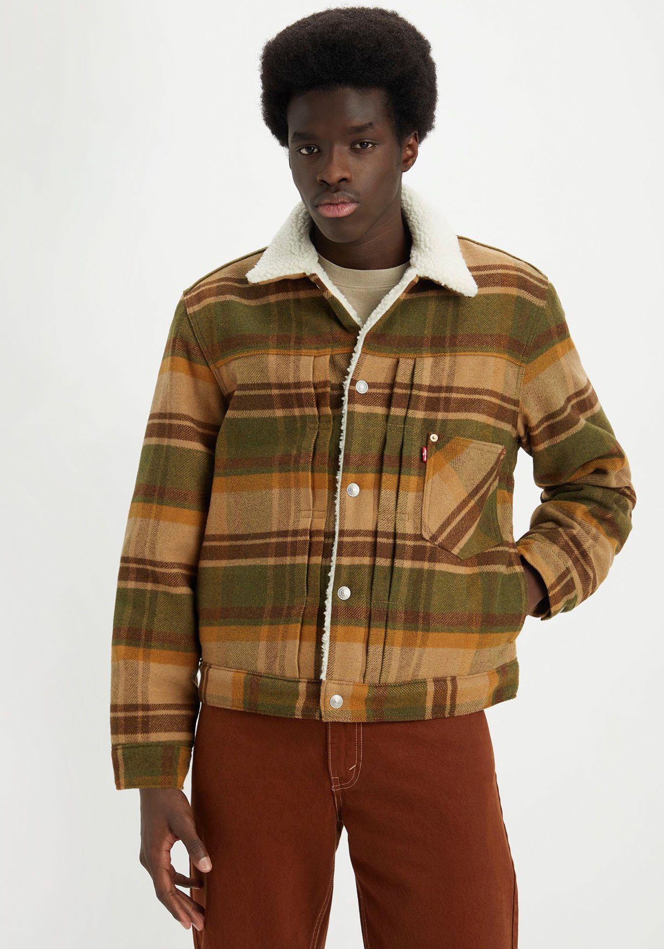 Levi's® Jeansjacke SHERPA TRUCKER mit warmem Sherpa-Futter günstig online kaufen