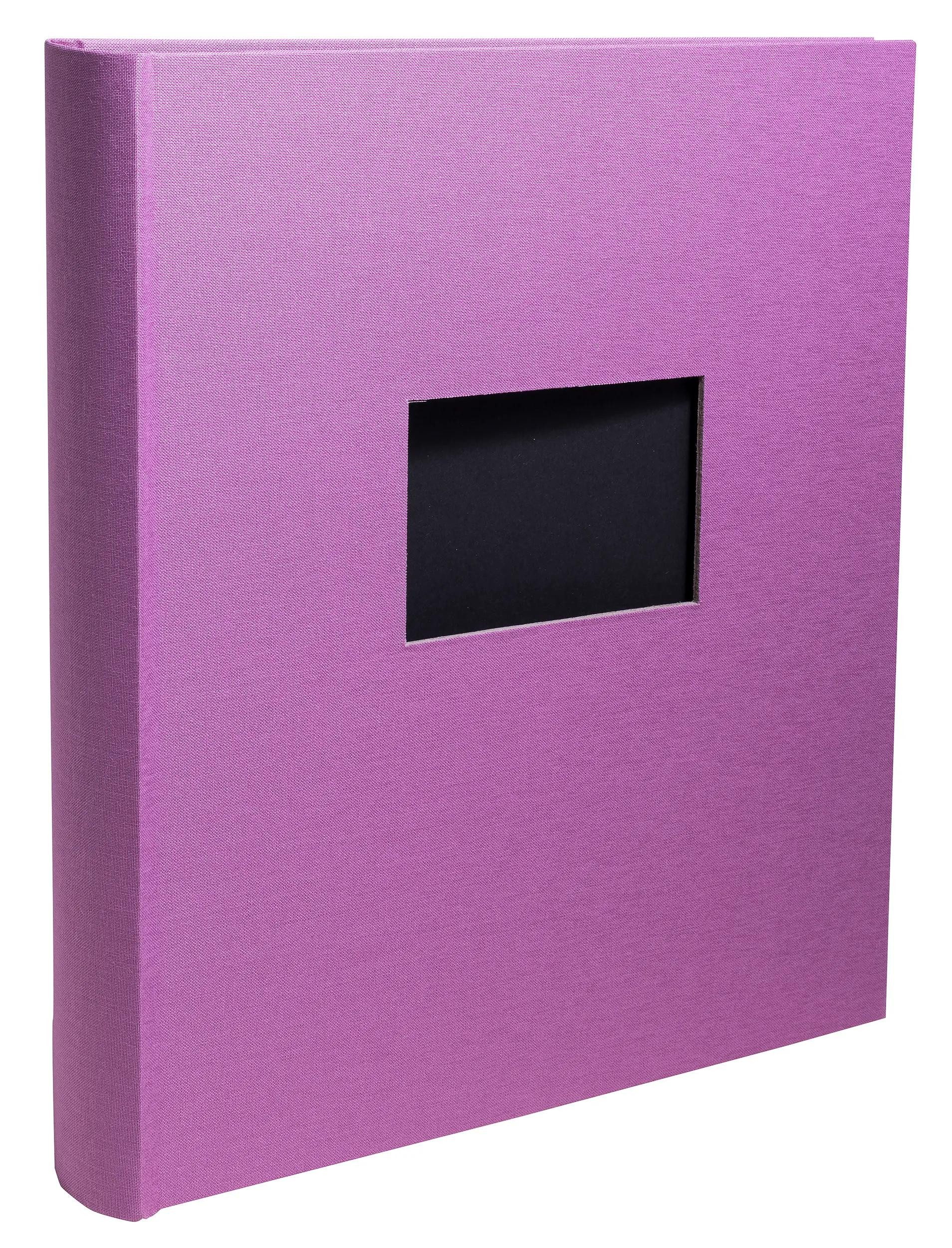 EXACOMPTA Fotoalbum Fotoalbum, 60 Seiten schwarz, 29x32 cm, Pop'N Co - Flieder - 16090E, Fotoalben Erinnerung