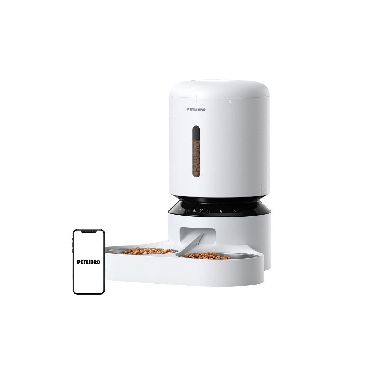 Petlibro Futterspender Petlibro Granary Smart WiFi Futterspender 5L mit Doppelnapf