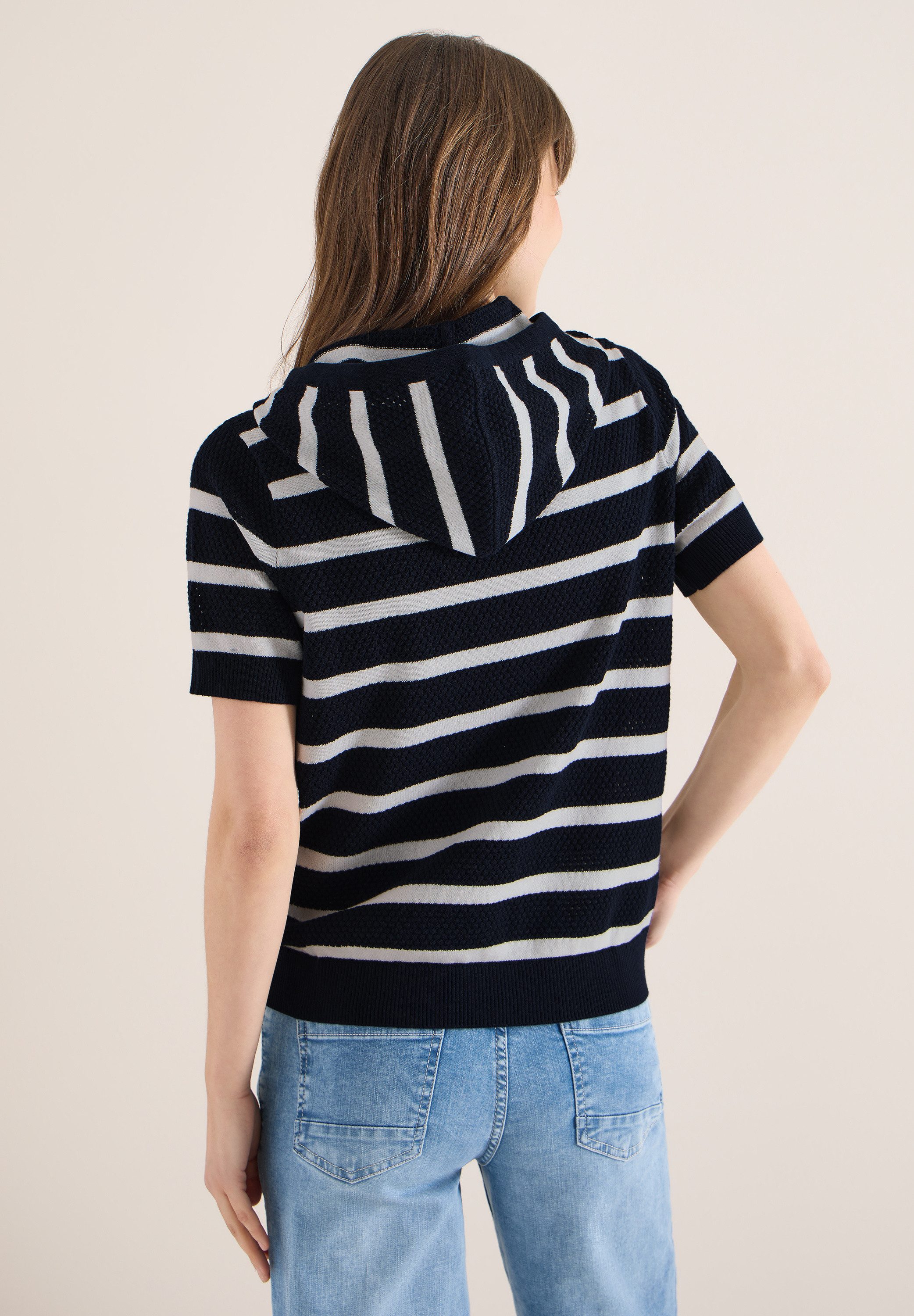 CECIL Kapuzenpullover aus reiner Baumwolle