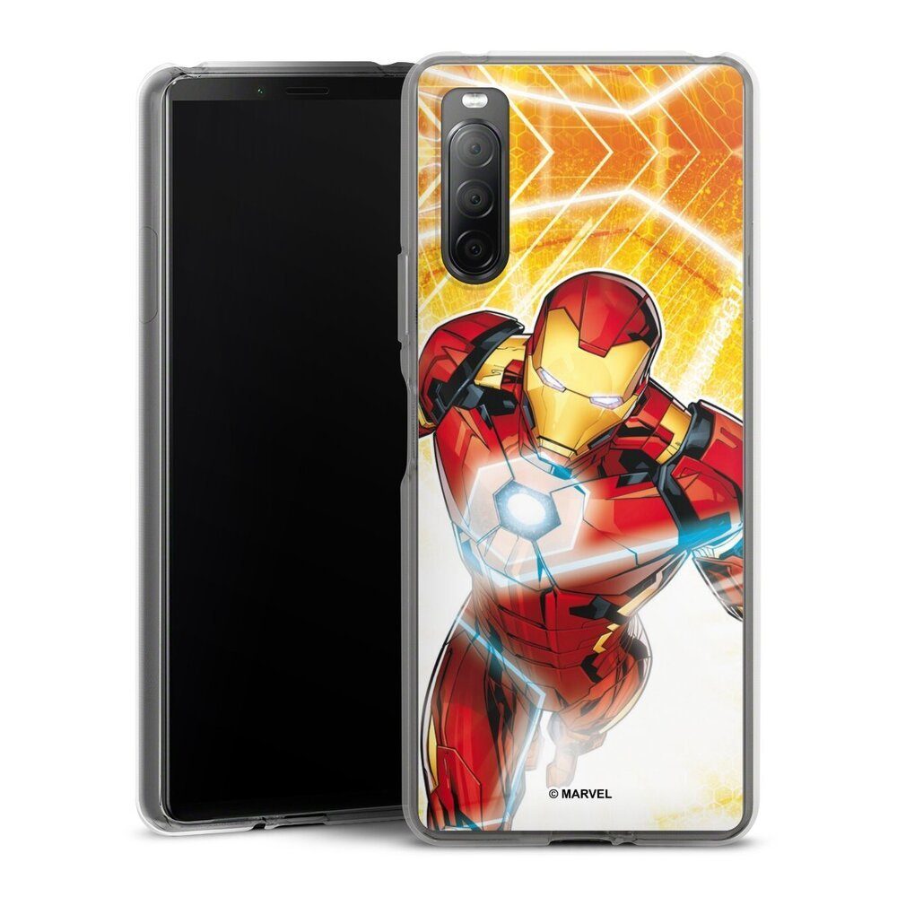 DeinDesign Handyhülle Iron Man on Fire, Sony Xperia 10 II Silikon Hülle Bumper Case Handy Schutzhülle