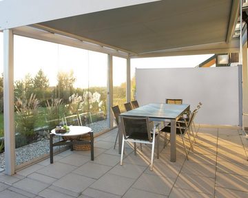 normani Seitenmarkise Seitenmarkise Sicht- und Sonnenschutz 180 x 300 cm Markise für Sicht- und Sonnenschutz auf Balkon und Terasse