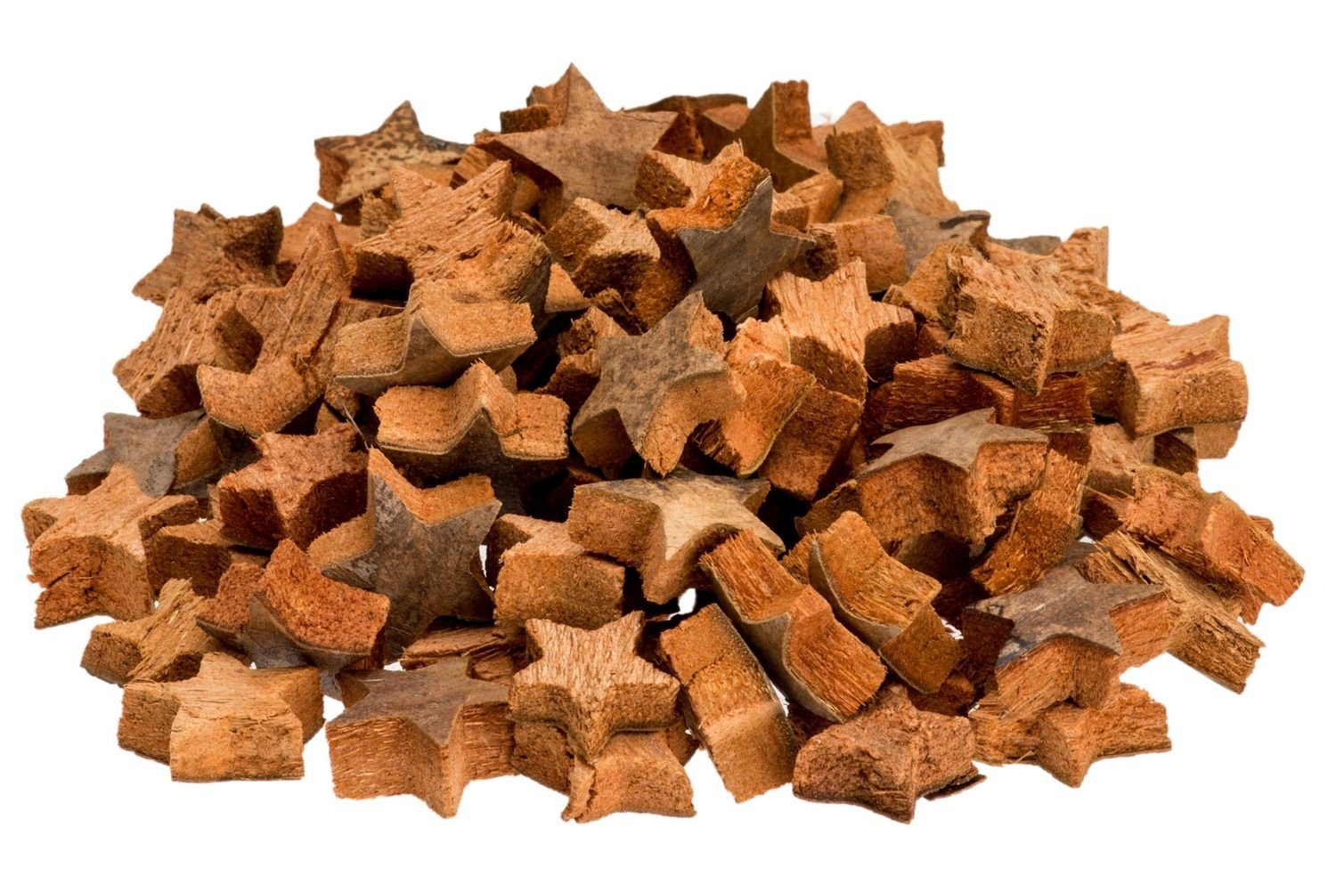 Bastelnaturmaterial Kokos Stern Mini Natur, Durchmesser 3cm, verpackt mit 100 Stück