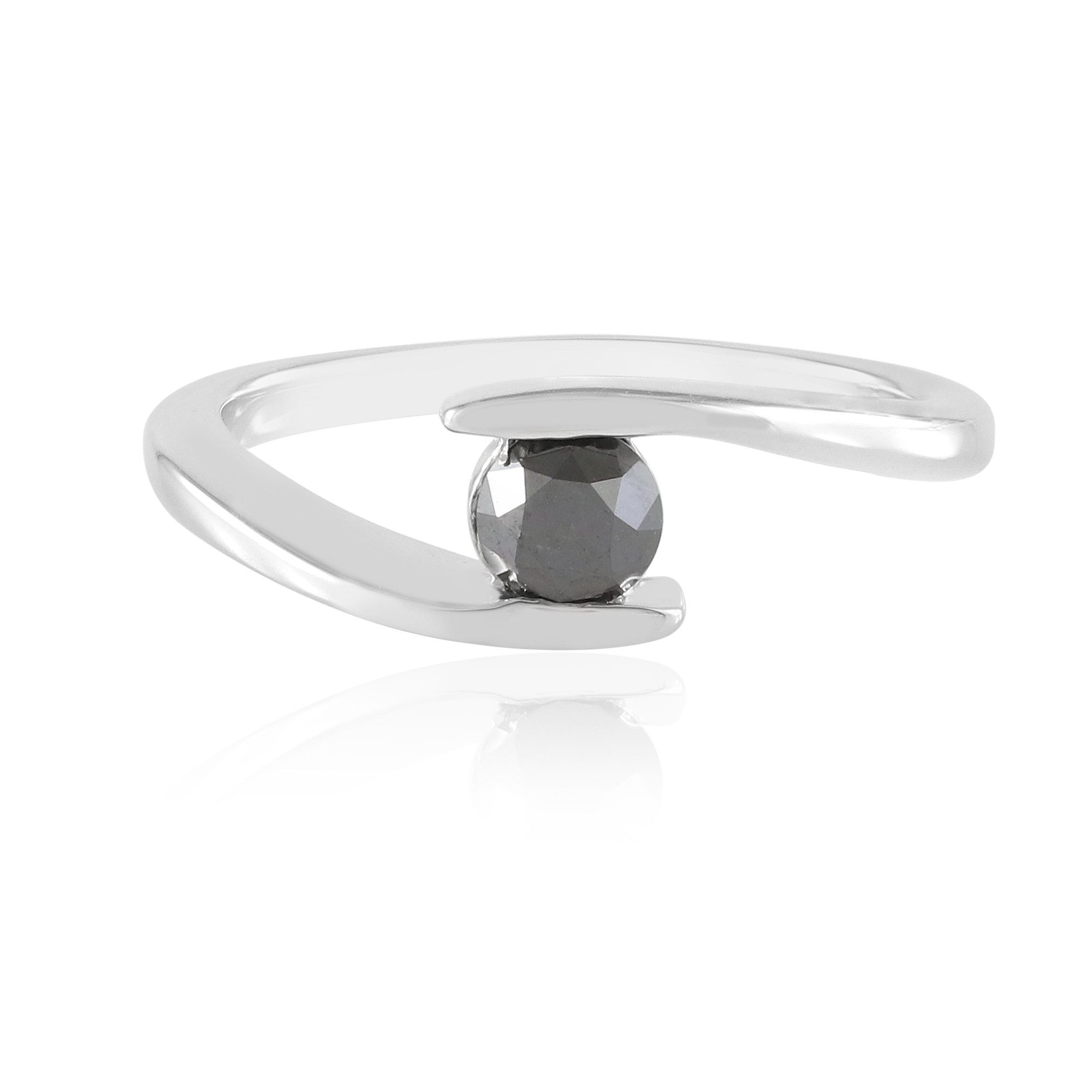 Cavill Diamantring Schwarzer Diamant Sterling Silber Ring (1-tlg)