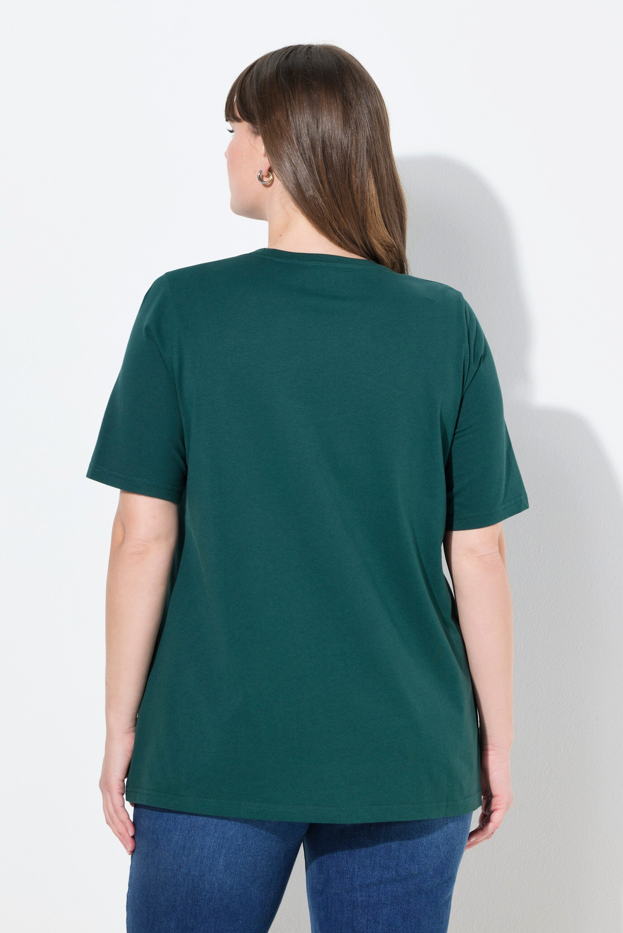 Ulla Popken T-Shirt T-Shirts 2er-Pack V-Ausschnitt günstig online kaufen