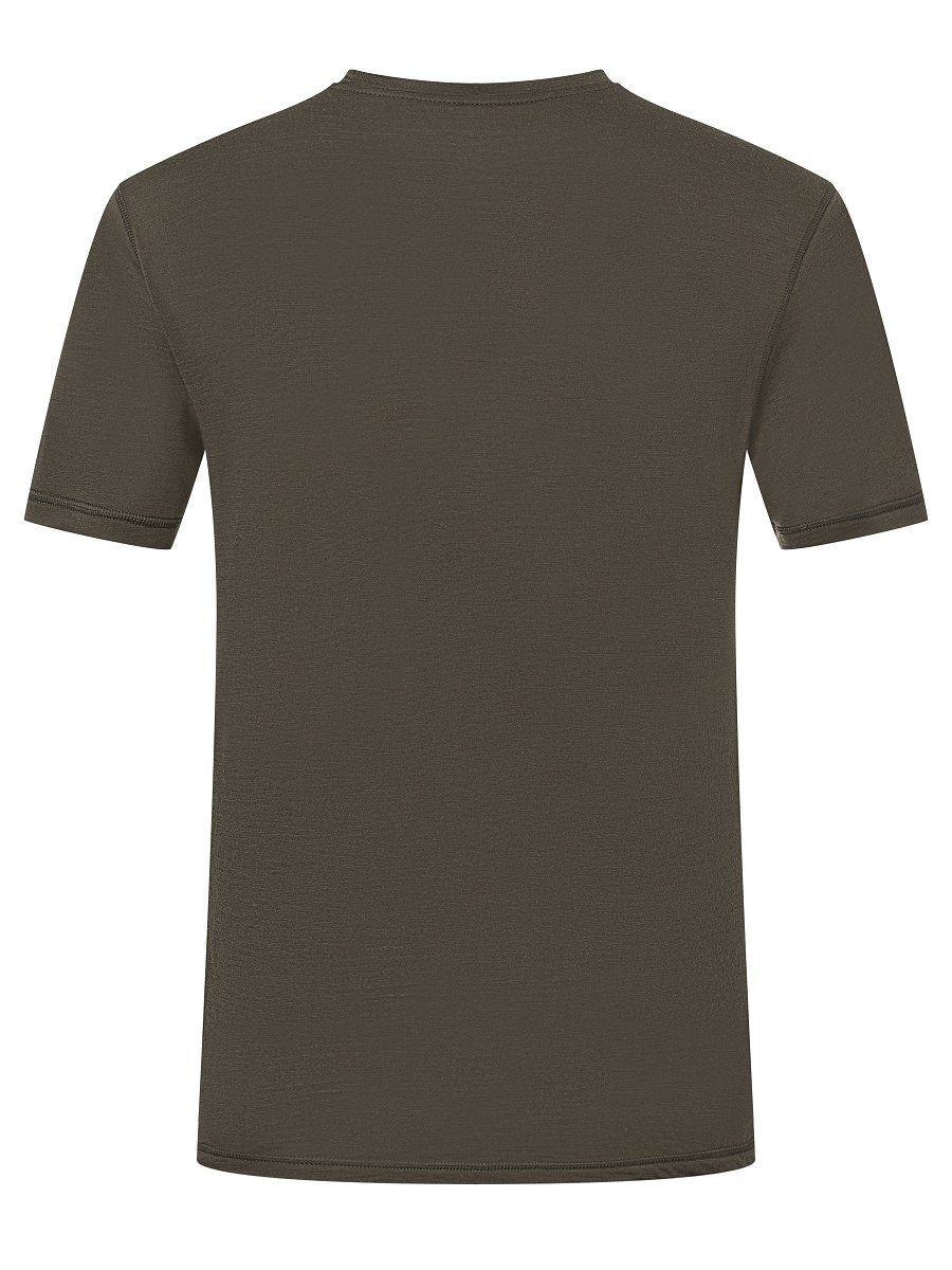funktioneller Merino Funktionsshirt TEE Black M T-Shirt SUPER.NATURAL Ink SIERRA140 Merino-Materialmix