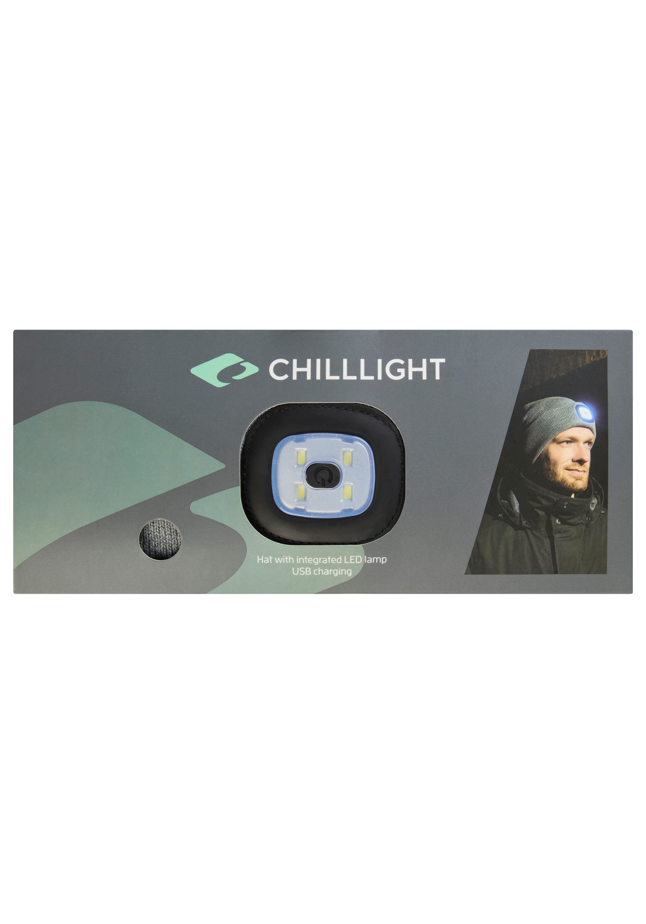 chillouts Beanie ChillLight Hat mit integrierter, wiederaufladbarer Leuchte