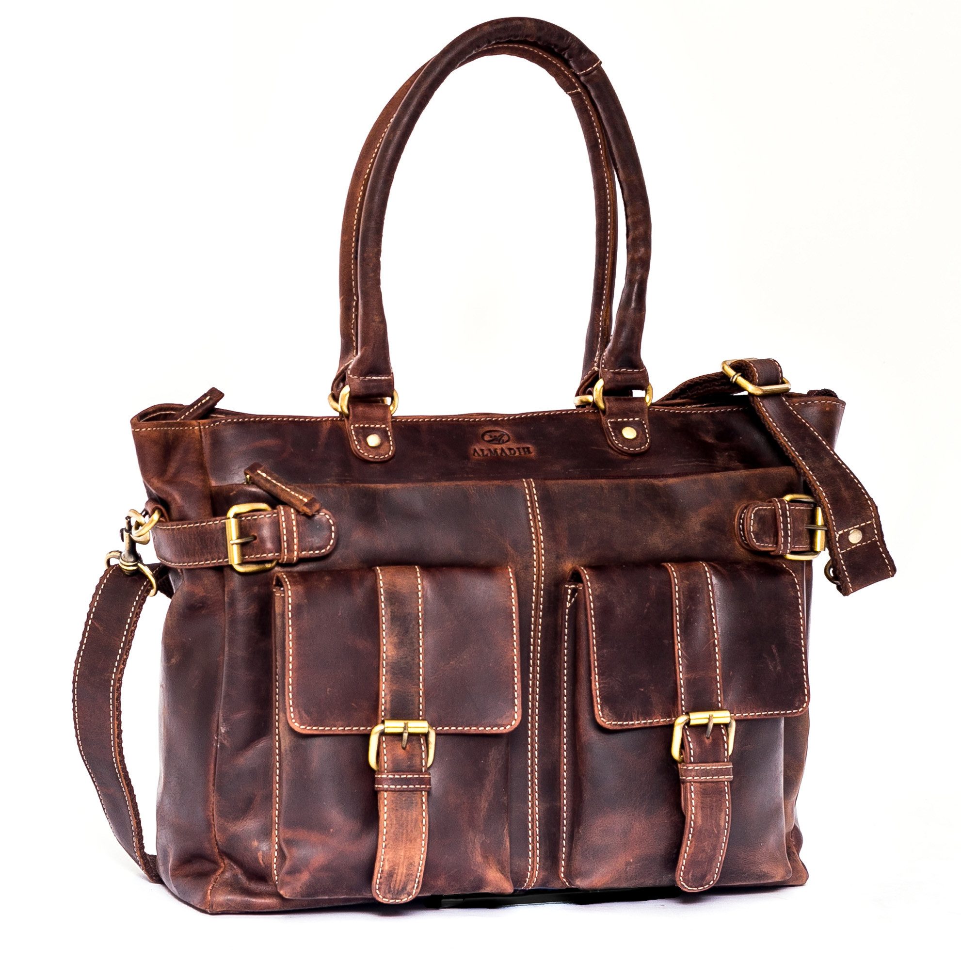 ALMADIH Umhängetasche Leder Damen EVA Damentasche – Handtasche - Schultertasche