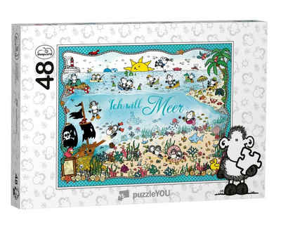 puzzleYOU Puzzle sheepworld – Ich will Meer, 48 Puzzleteile, puzzleYOU-Kollektionen 200 Teile, Bestseller