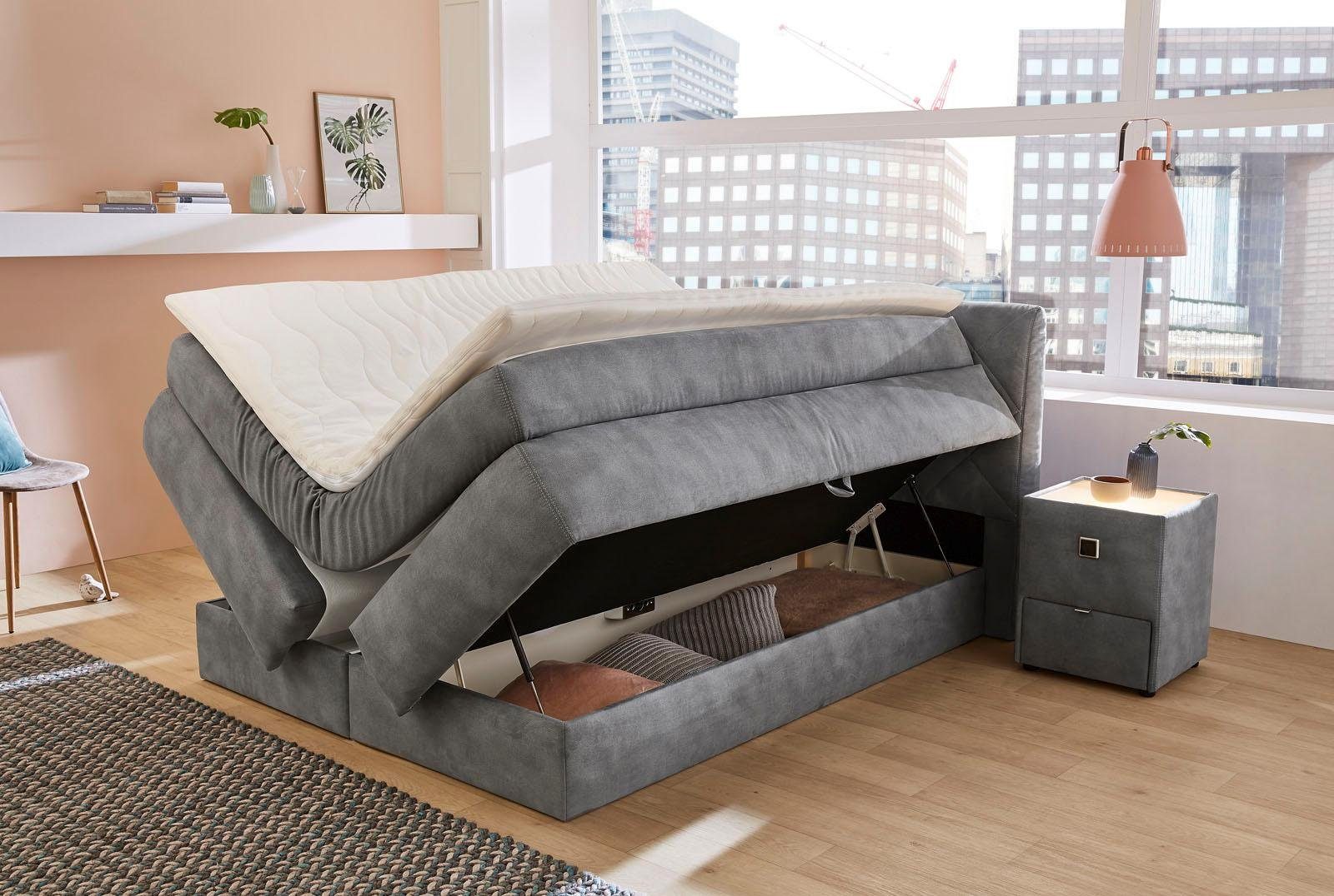 Jockenhöfer Gruppe Boxspringbett "Annika", mit Bettkasten und Kaltschaum-To günstig online kaufen