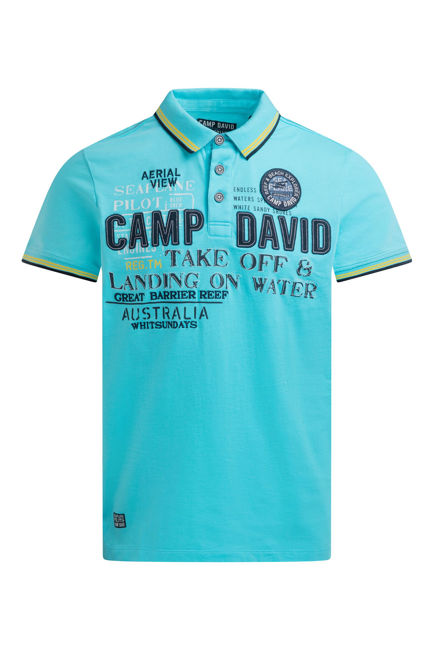 CAMP DAVID Poloshirt aus Baumwolle