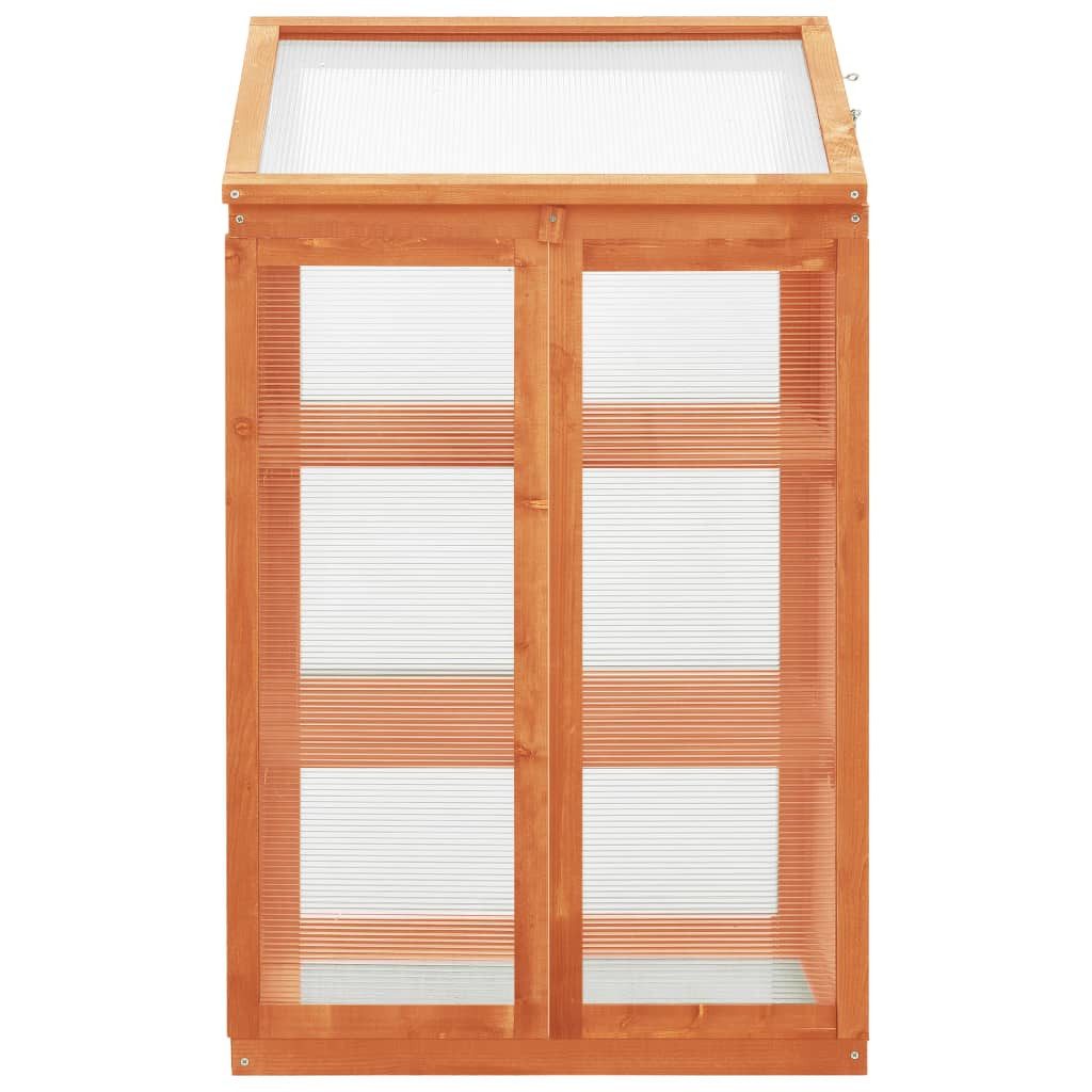 furnicato Gewächshaus 60x45x100 cm Tann...