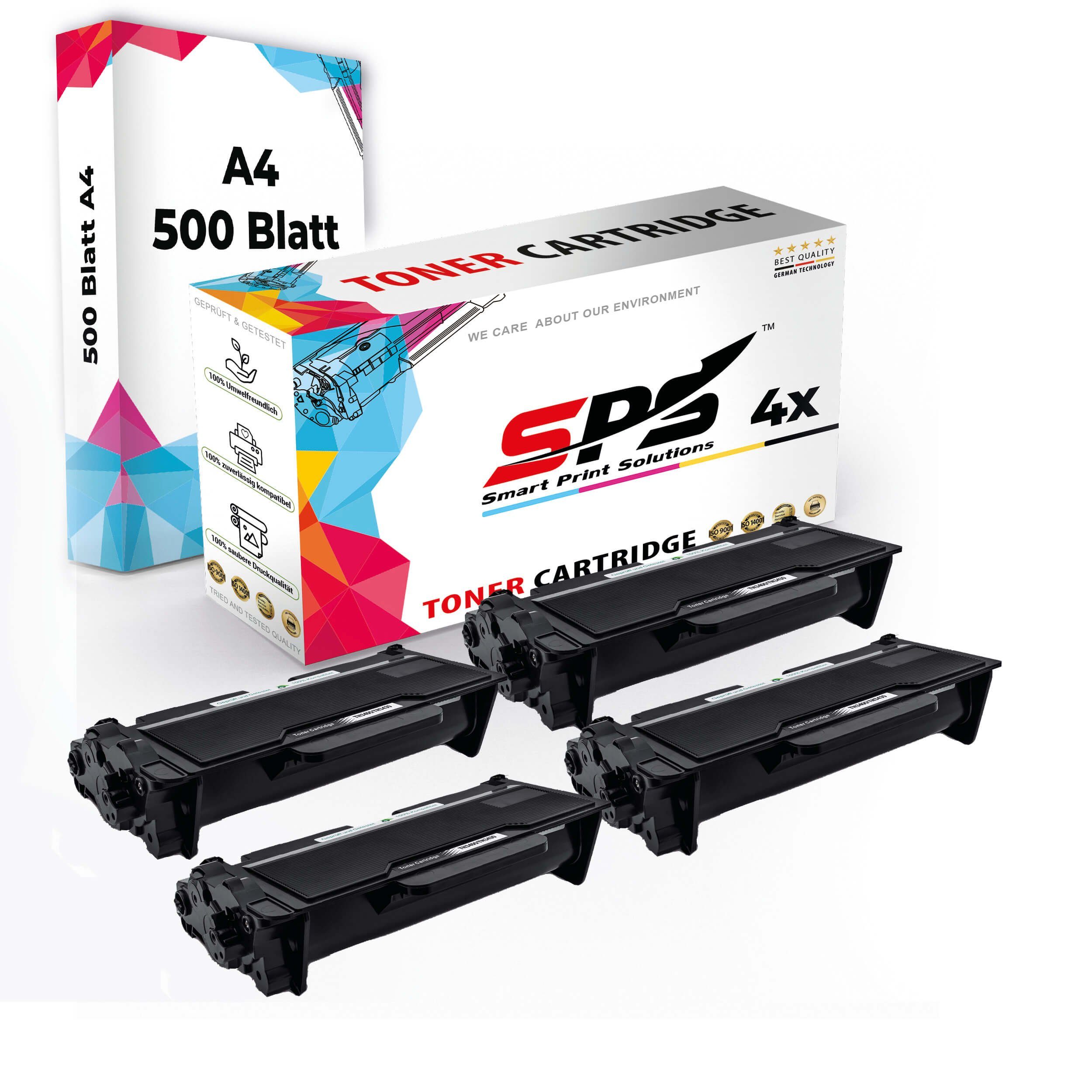 SPS Tonerkartusche Druckerpapier A4 + 4x Multipack Set Kompatibel für Brother HL-L 5200, (4er Pack)