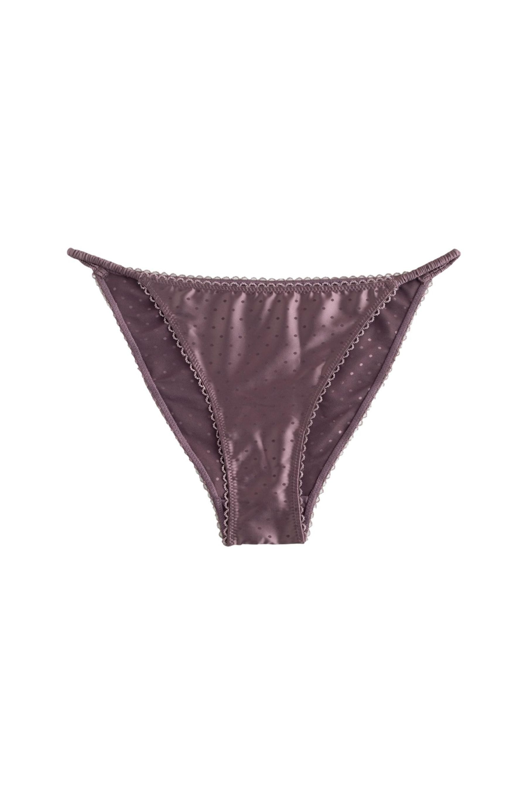 Next Tanga Tangas mit glänzendem Punktmuster (1-St)