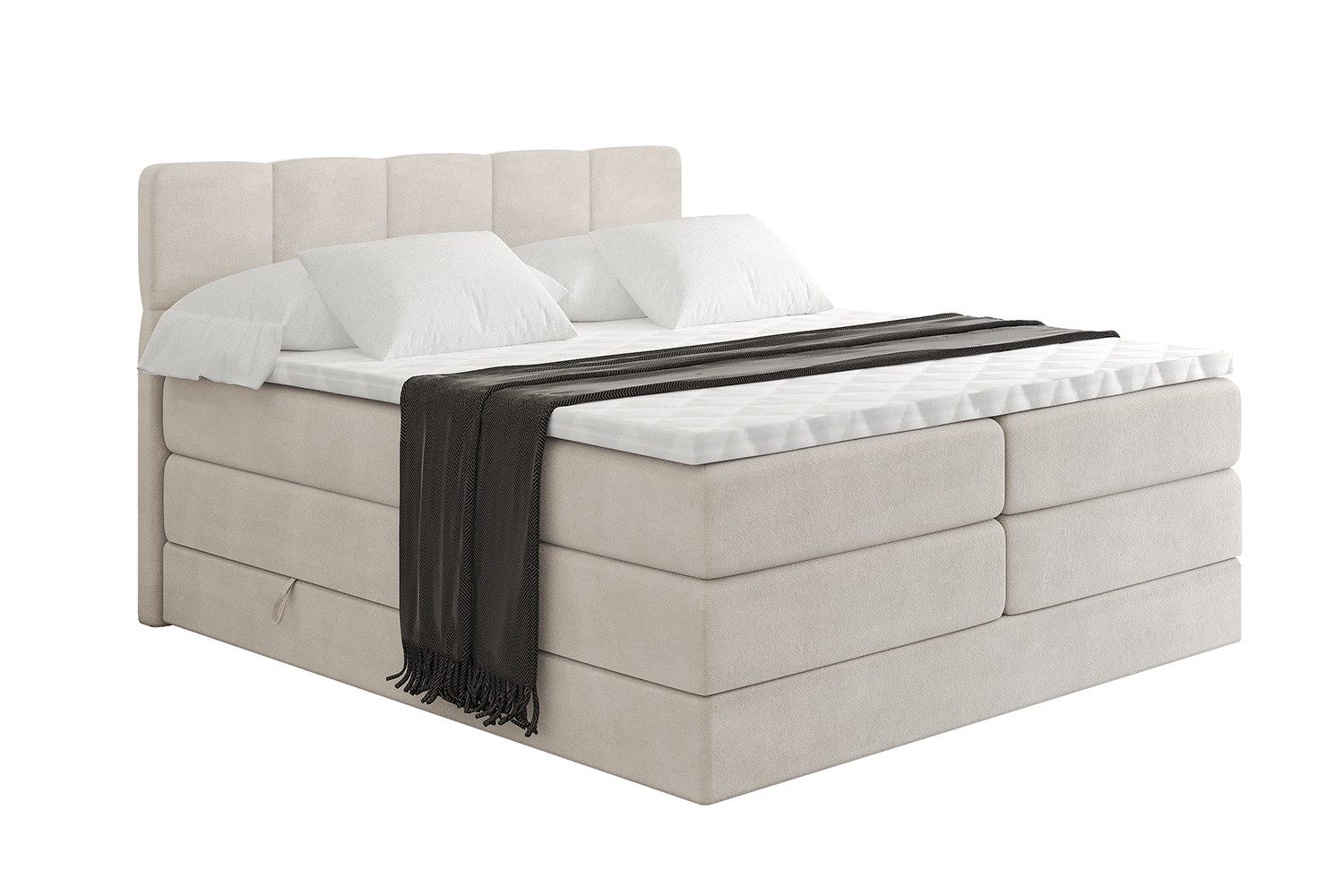 ALTDECOR Boxspringbett LIRO KING (Multipocket-Matratze H4, günstig online kaufen