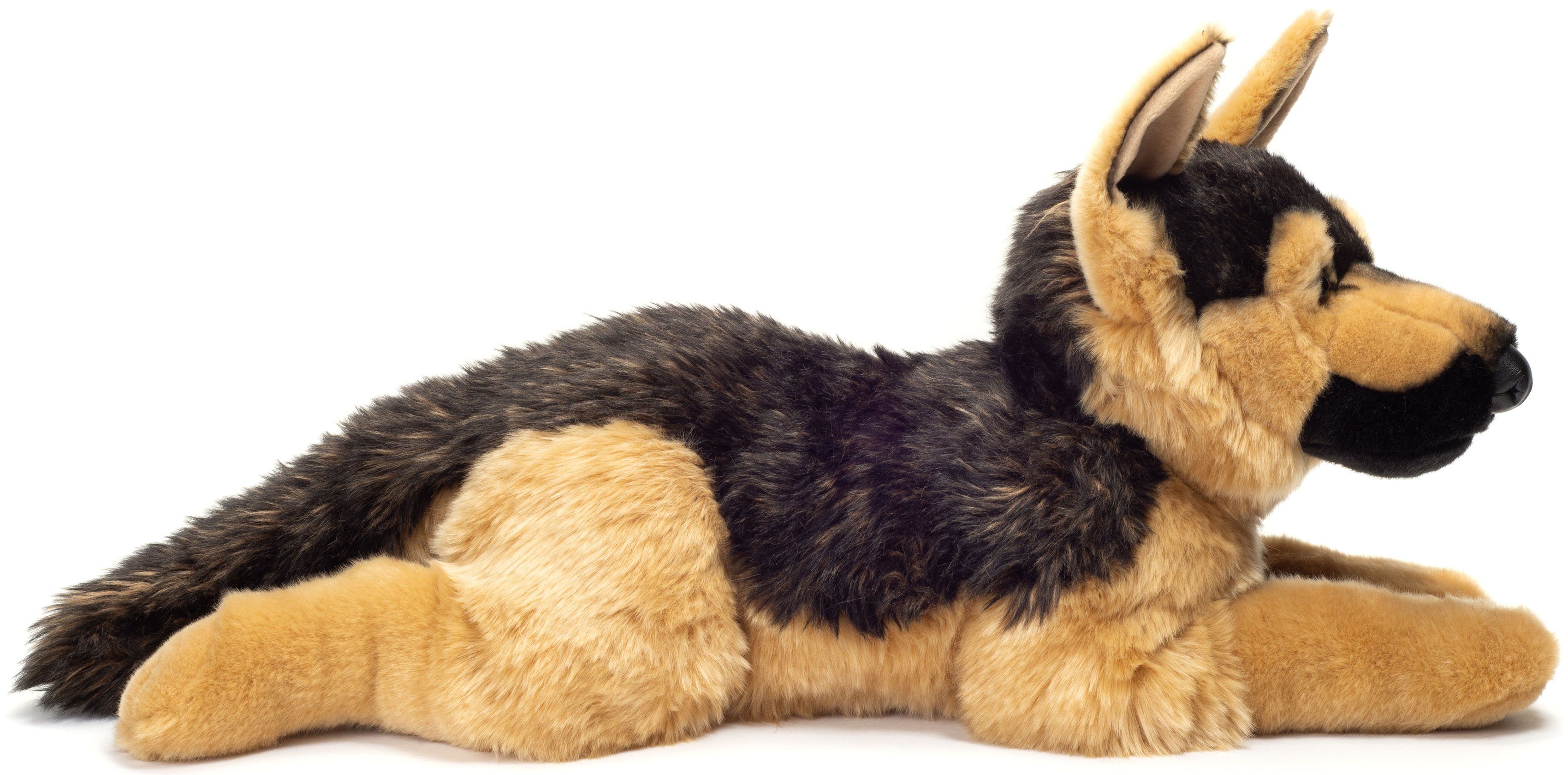 Teddy Hermann® Kuscheltier Schäferhund liegend, 60 cm, zum Teil aus recyceltem Material
